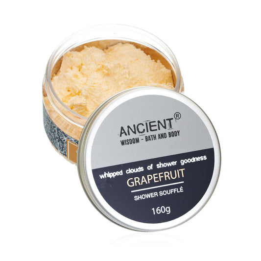 Mild Cleansing Shower Soufflé Foam - 160g - Grapefruit - main product image from Quintessential Holistic Health Ltd UK