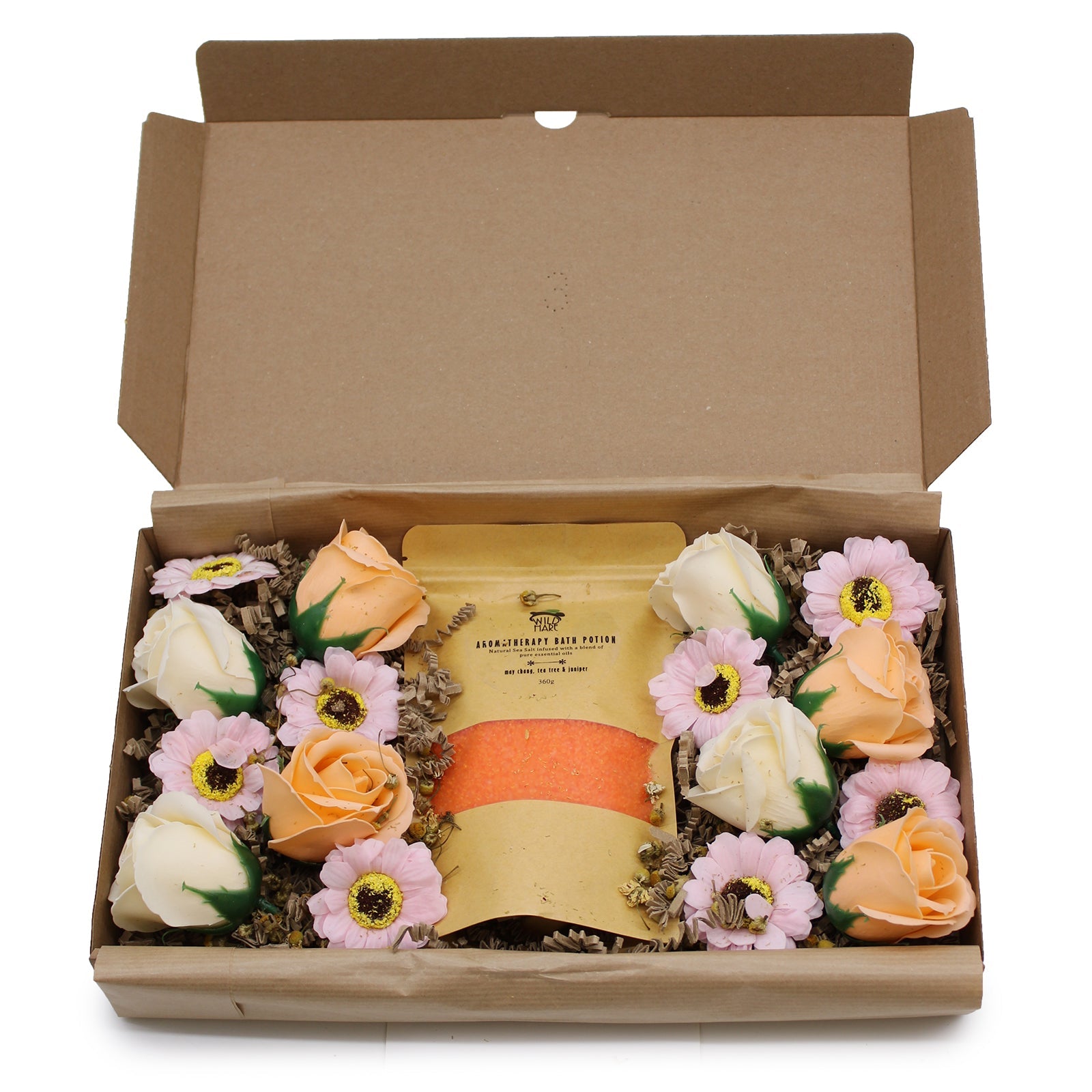 Salt and Flower Bath Soak Gift Set - Total Detox product packaging on clean background from Quintessential Holistic Health Ltd