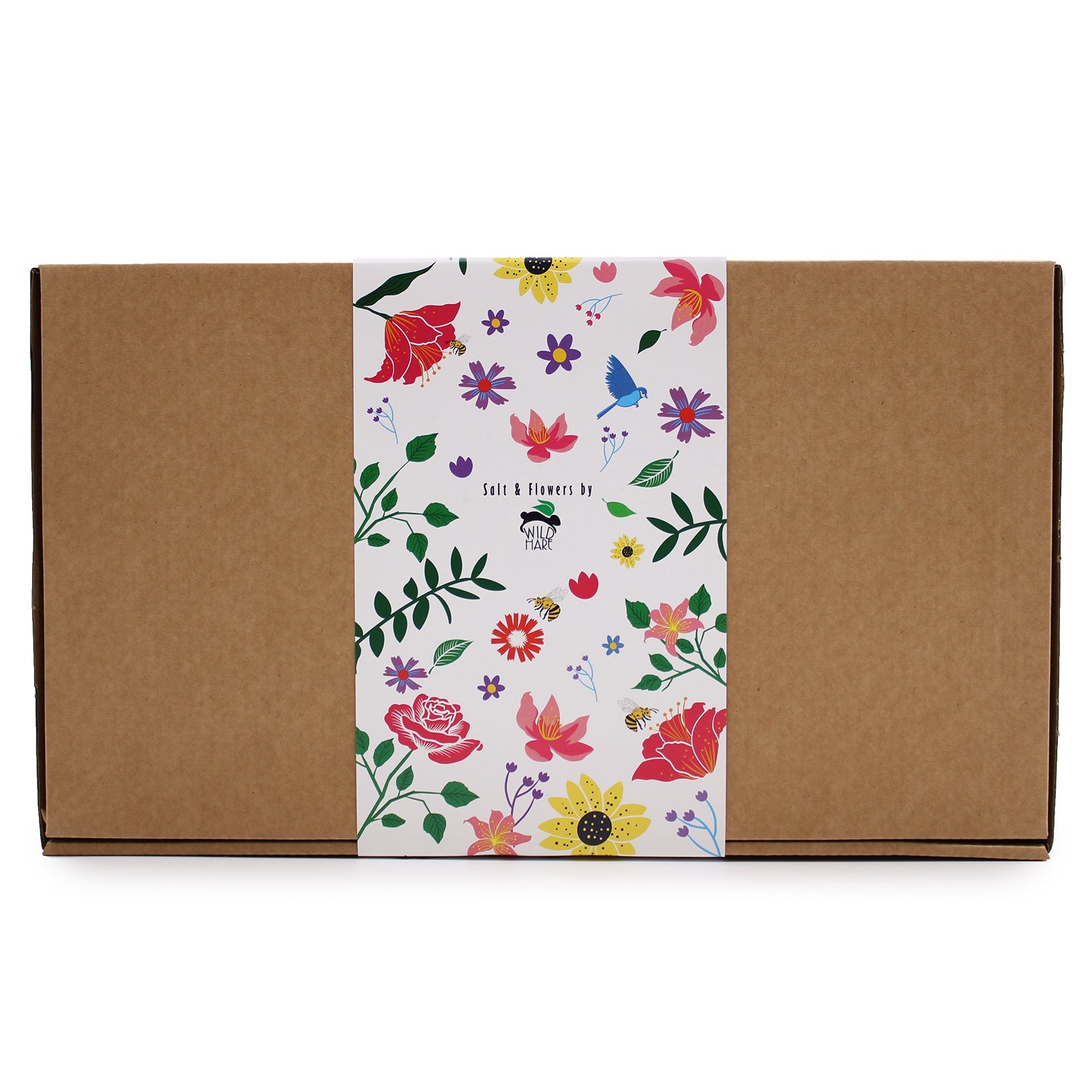 Salt and Flower Bath Soak Gift Set - Cold and Flu product packaging on clean background from Quintessential Holistic Health Ltd