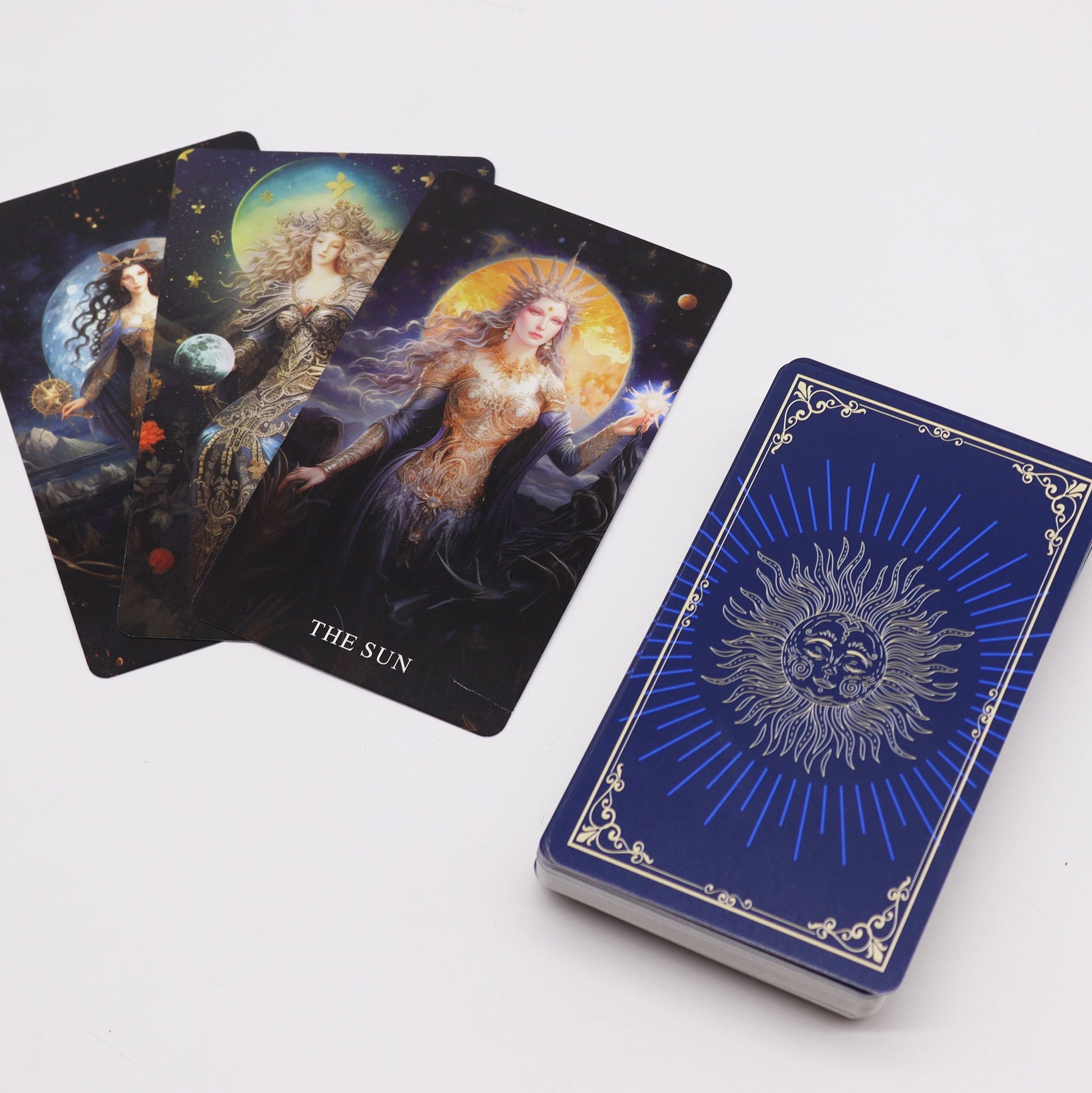 Goddess Arcana Tarot Cards with Guide Book Set product packaging on clean background from Quintessential Holistic Health Ltd