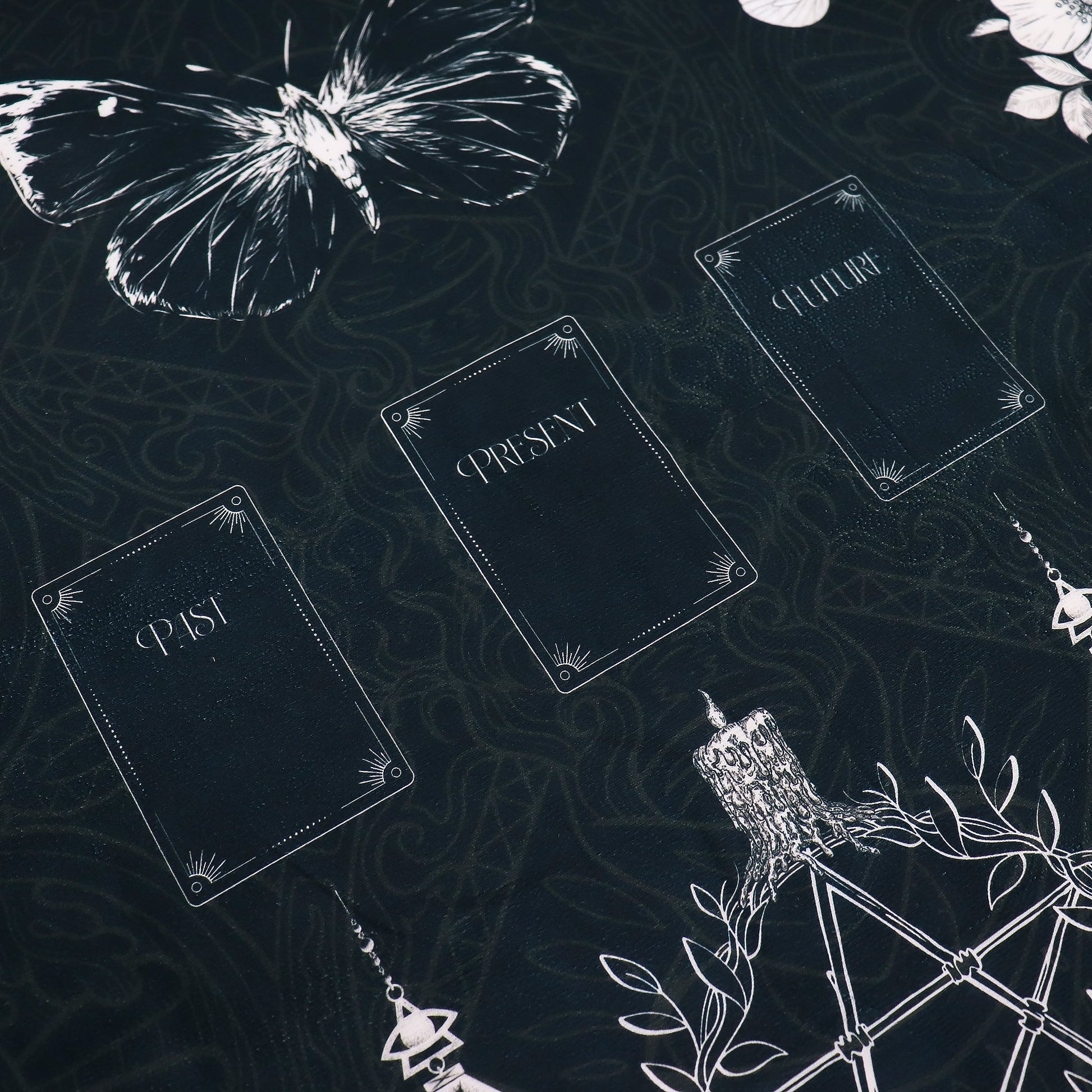 Esoteric Tarot Reading Cloth - Ancient Witch product packaging on clean background from Quintessential Holistic Health Ltd