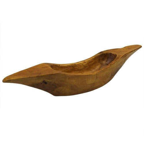 Hand Carved Teak Root Greek Style Bowl - main product image from Quintessential Holistic Health Ltd UK