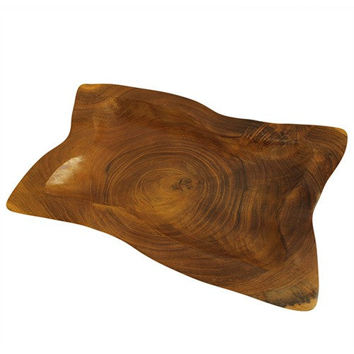 Hand Carved Teak Root Plate and Bowl - 30cm - main product image from Quintessential Holistic Health Ltd UK