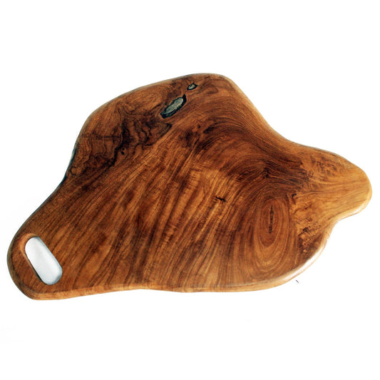Hand Carved Sustainable Teak Chopping Board - Small - main product image from Quintessential Holistic Health Ltd UK