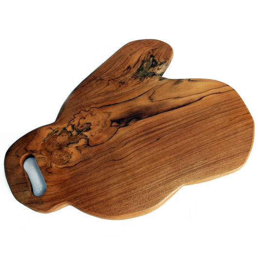 Hand Carved Sustainable Teak Chopping Board - Medium - main product image from Quintessential Holistic Health Ltd UK