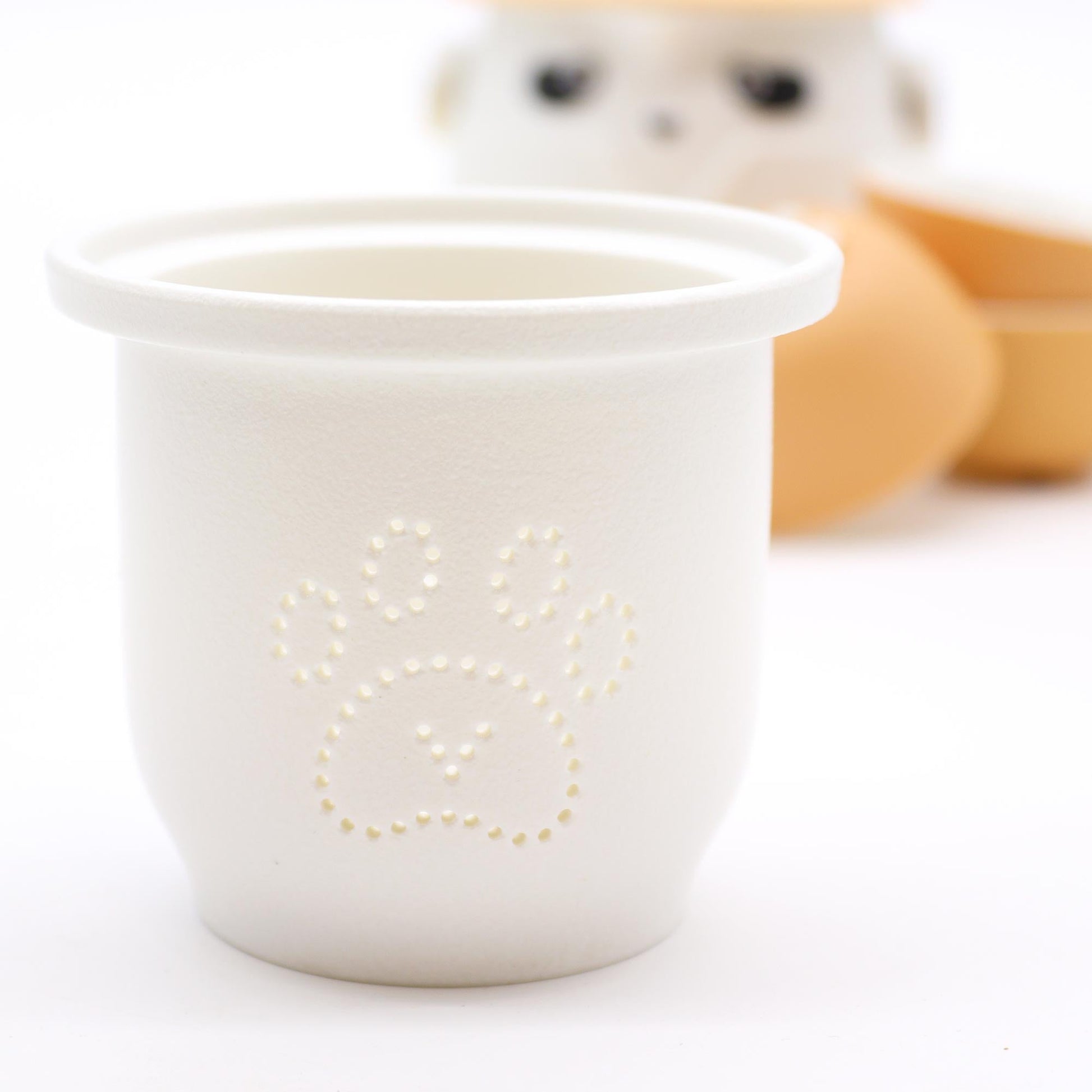 210ml Panda Teapot Set with Travel Case and Three Cups - Orange product packaging on clean background from Quintessential Holistic Health Ltd