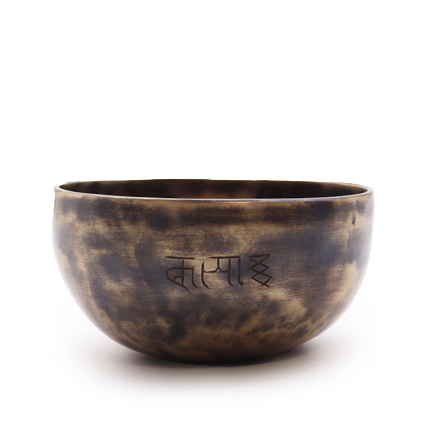 13cm Handcrafted Indian Moon Phase Singing Bowl - Small product packaging on clean background from Quintessential Holistic Health Ltd