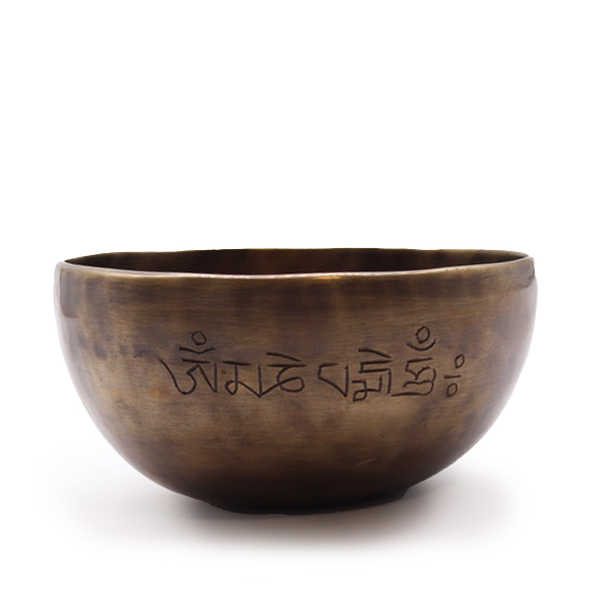 15cm Handcrafted Indian Moon Phase Singing Bowl - Medium product packaging on clean background from Quintessential Holistic Health Ltd