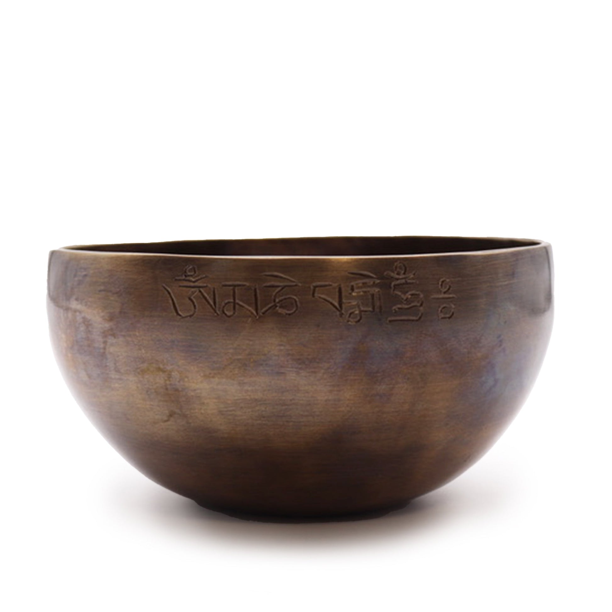 17cm Handcrafted Indian Moon Phase Singing Bowl - Large product packaging on clean background from Quintessential Holistic Health Ltd