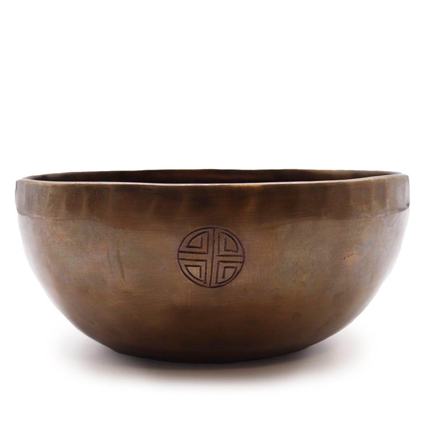 22cm Handcrafted Indian Moon Phase Singing Bowl - Extra Large product packaging on clean background from Quintessential Holistic Health Ltd