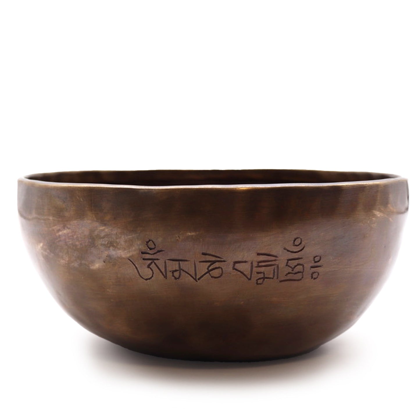 22cm Handcrafted Indian Moon Phase Singing Bowl - Extra Large product packaging on clean background from Quintessential Holistic Health Ltd