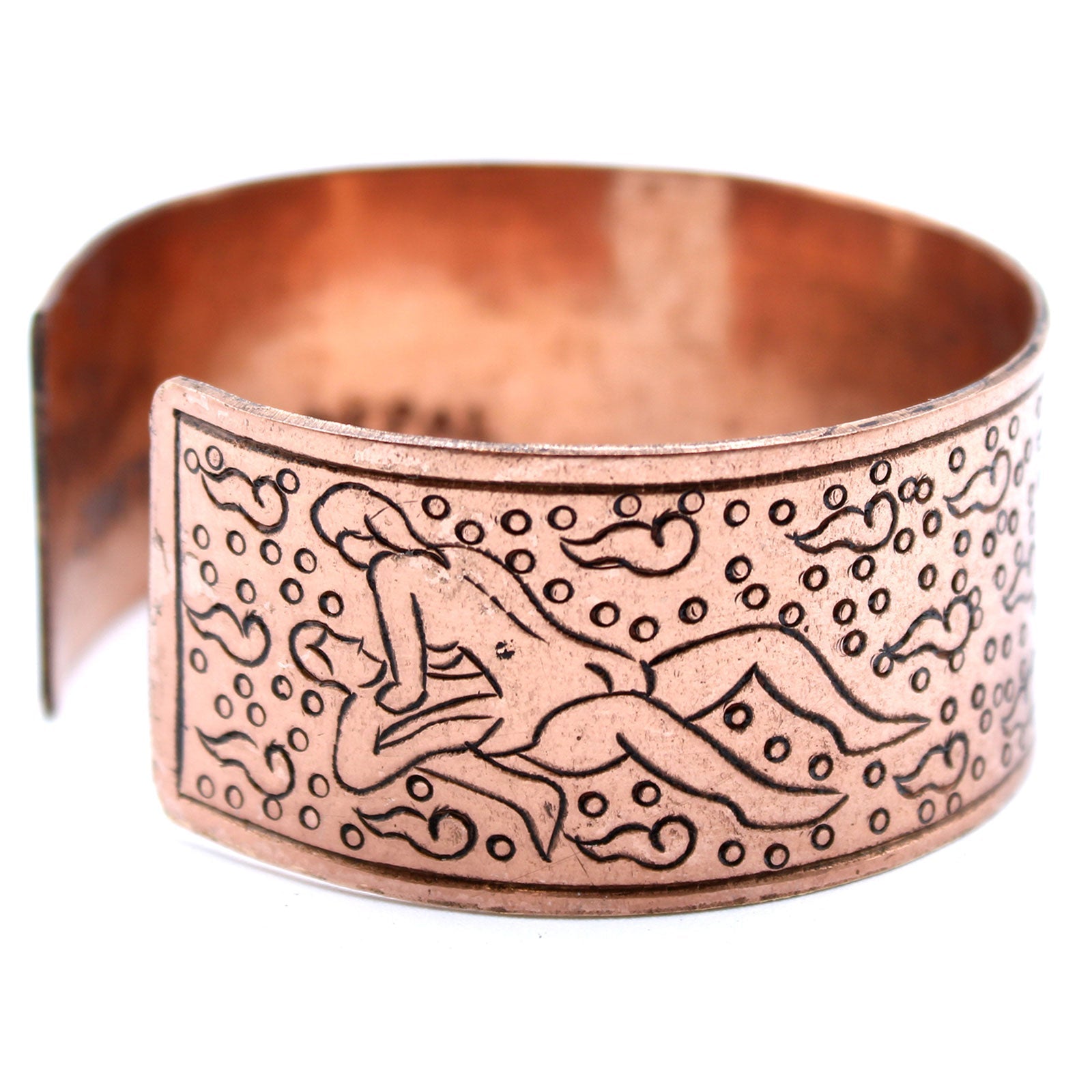 Handcrafted Copper Tibetan Bracelet - Kamasutra product packaging on clean background from Quintessential Holistic Health Ltd