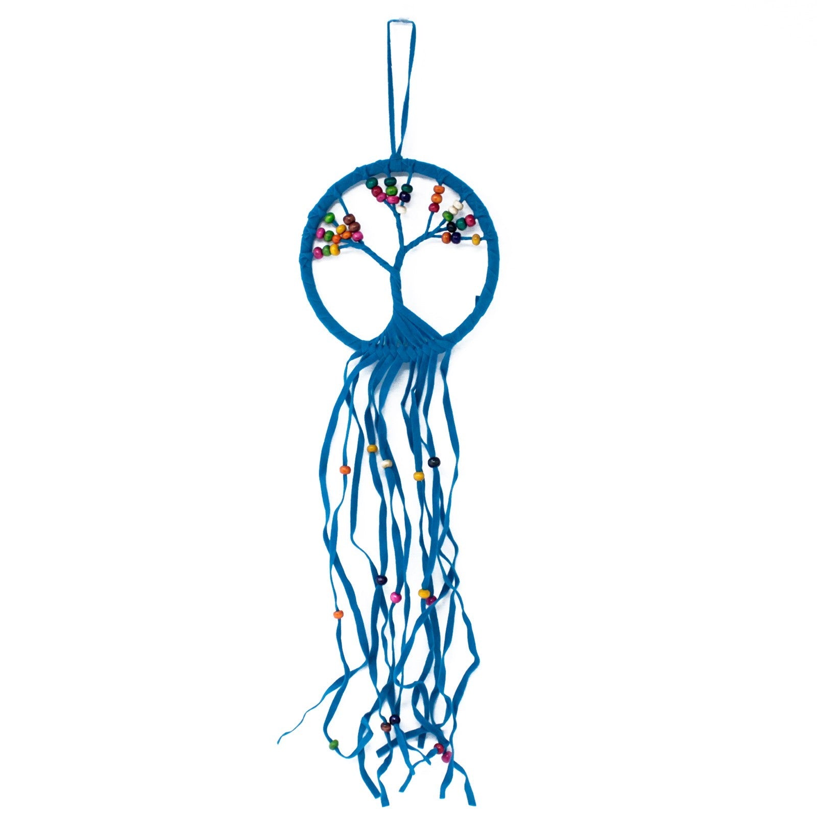 6 x Hand Crafted Boho Style Macrame Tree of Life Dreamcatchers - Small / Assorted Colours product packaging on clean background from Quintessential Holistic Health Ltd