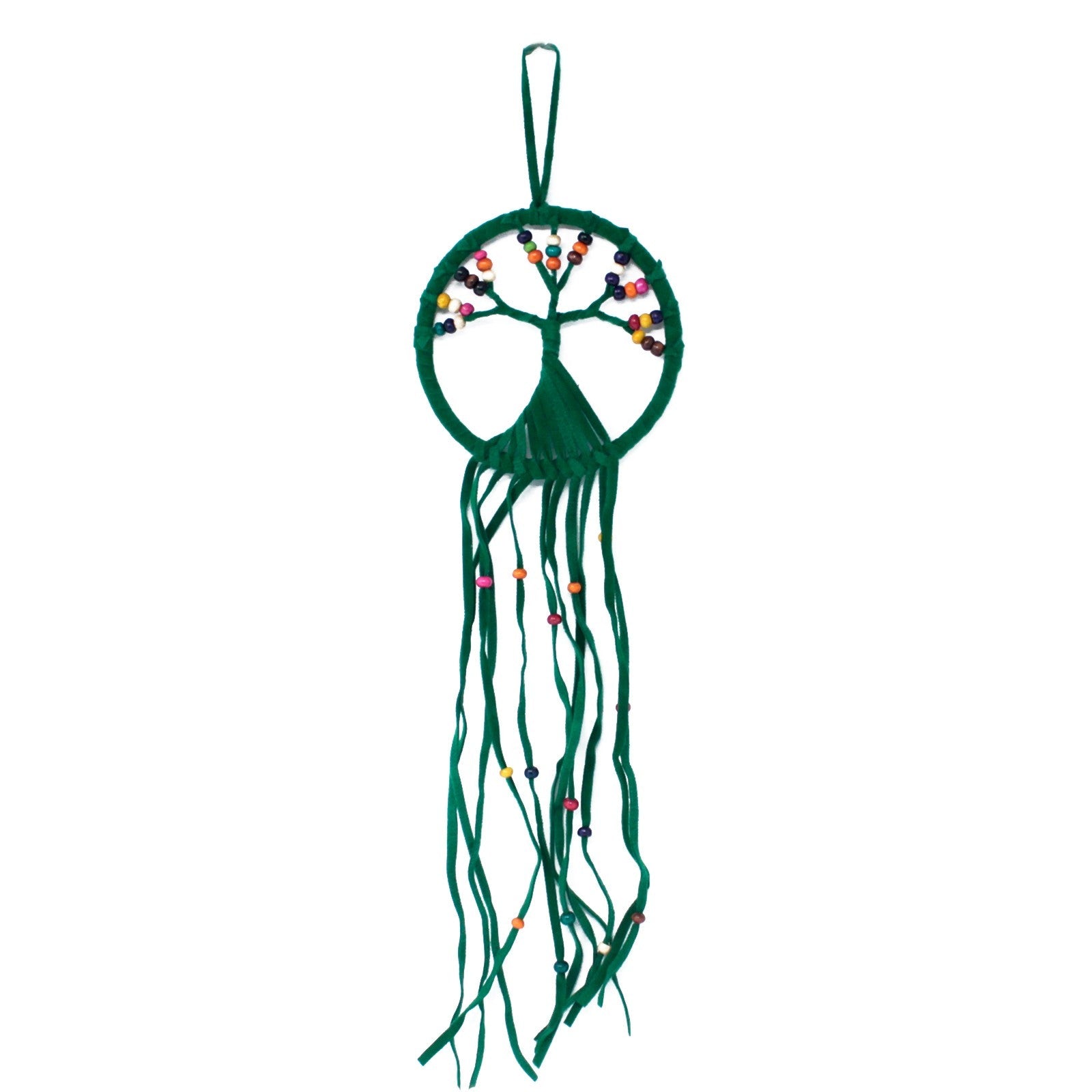 6 x Hand Crafted Boho Style Macrame Tree of Life Dreamcatchers - Small / Assorted Colours product packaging on clean background from Quintessential Holistic Health Ltd
