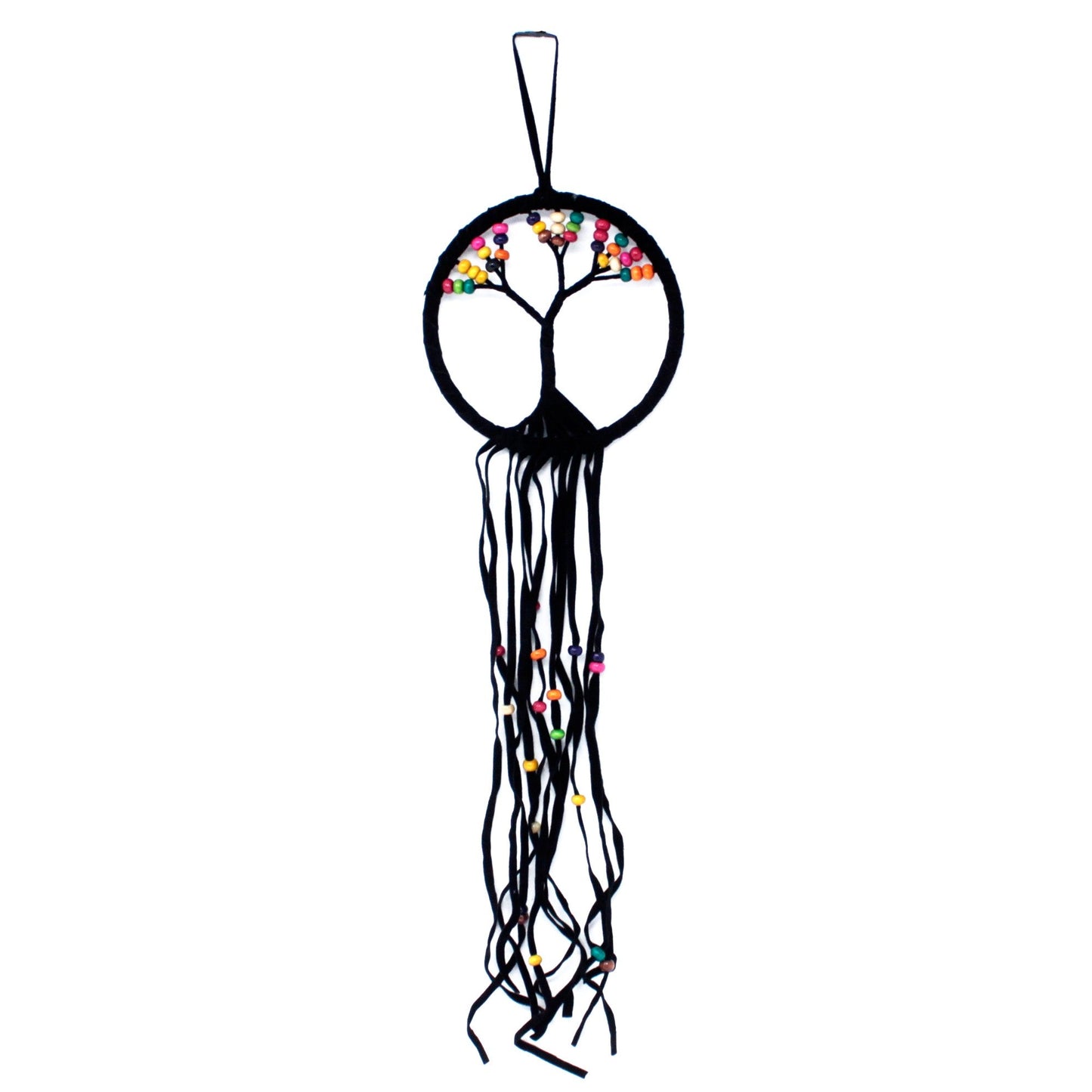 6 x Hand Crafted Boho Style Macrame Tree of Life Dreamcatchers - Small / Assorted Colours product packaging on clean background from Quintessential Holistic Health Ltd