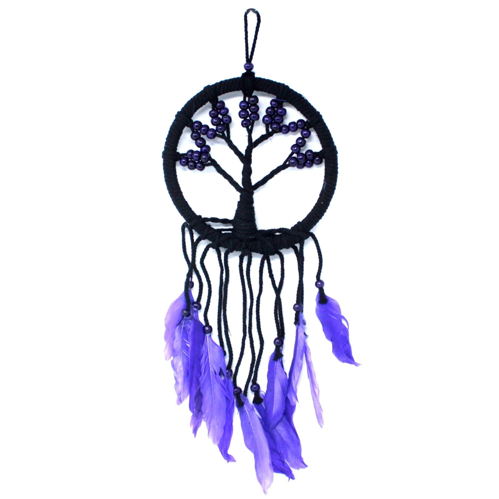 6 x Hand Crafted Boho Style Macrame Tree of Life Dreamcatchers - Medium / Assorted Colours product packaging on clean background from Quintessential Holistic Health Ltd