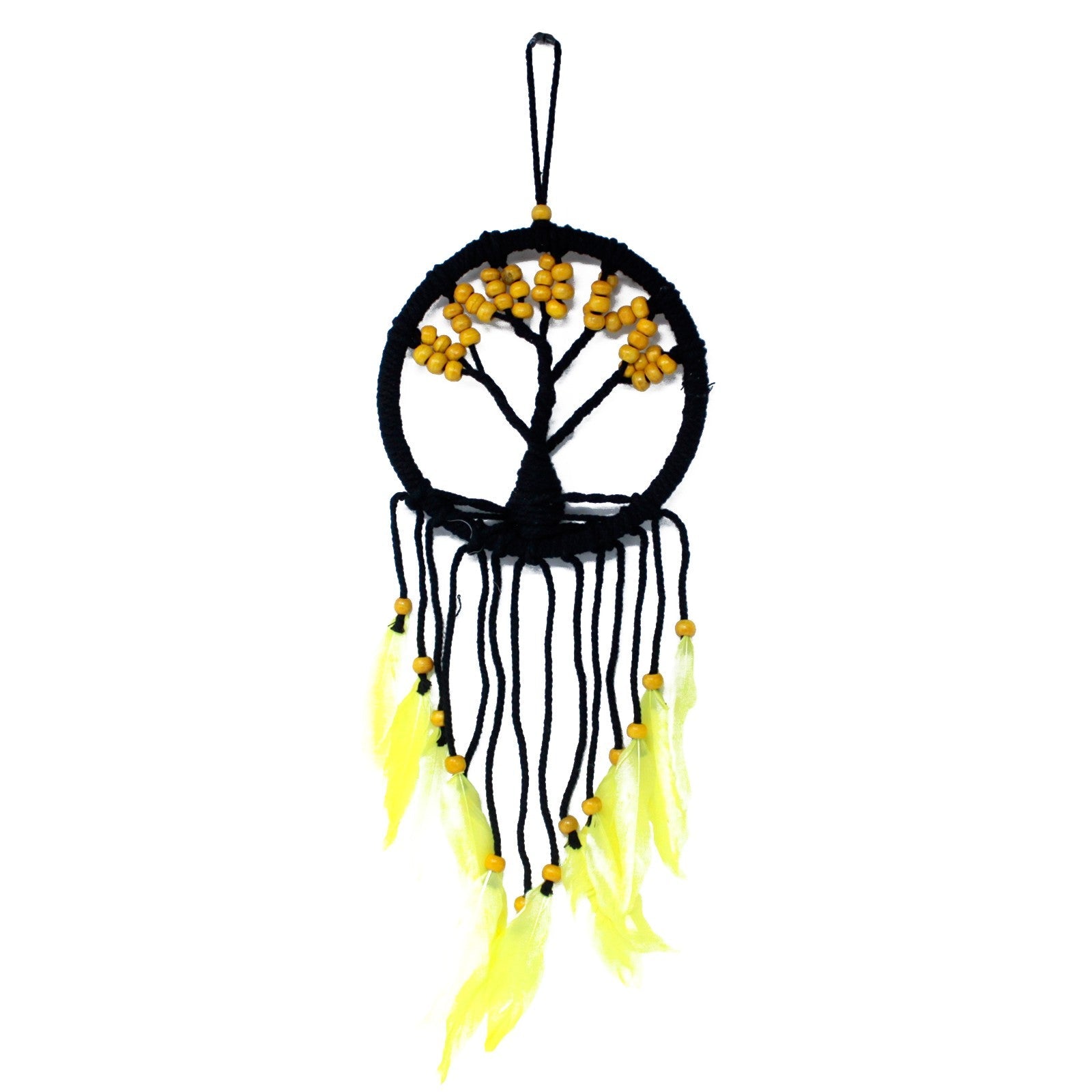 6 x Hand Crafted Boho Style Macrame Tree of Life Dreamcatchers - Medium / Assorted Colours product packaging on clean background from Quintessential Holistic Health Ltd
