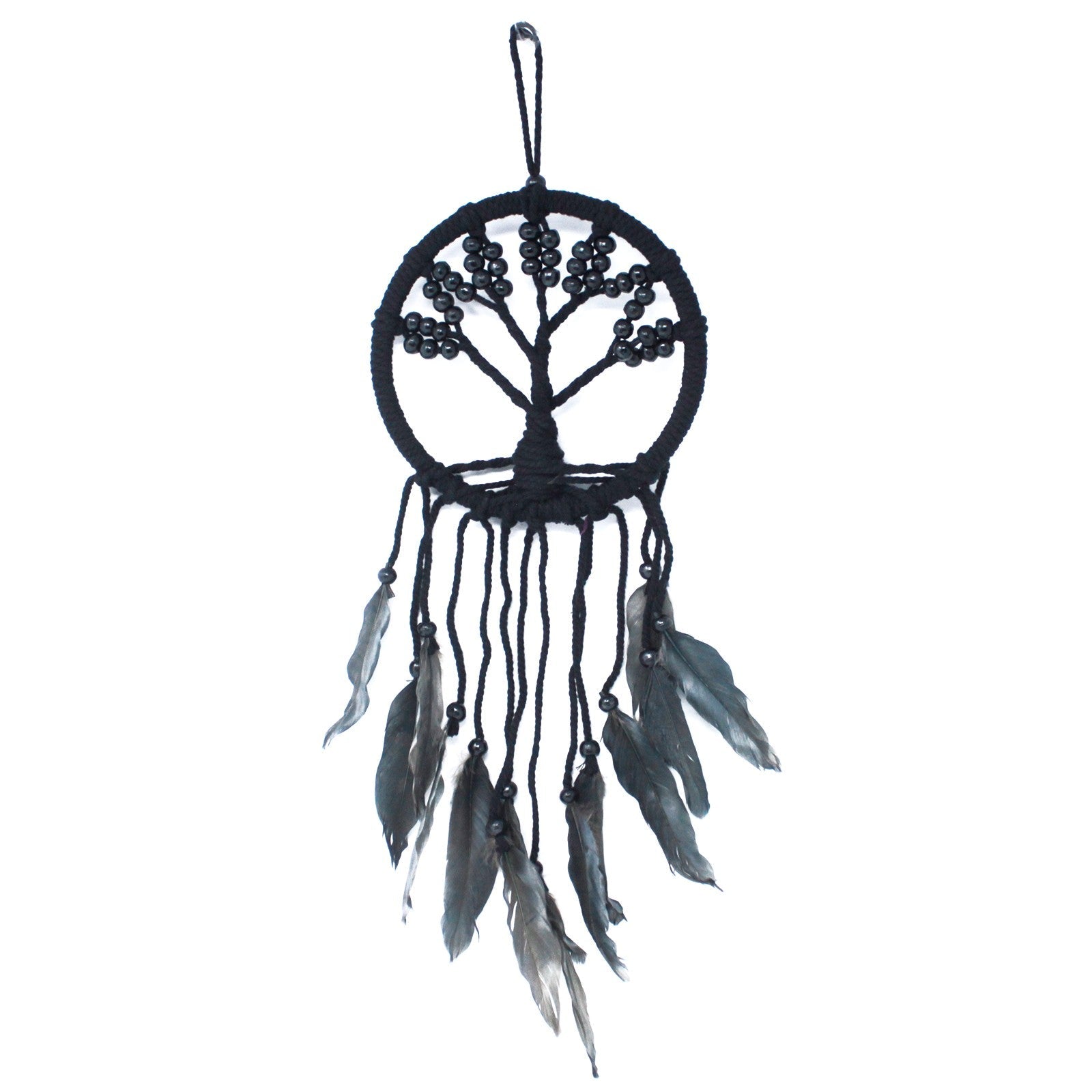 6 x Hand Crafted Boho Style Macrame Tree of Life Dreamcatchers - Medium / Assorted Colours product packaging on clean background from Quintessential Holistic Health Ltd
