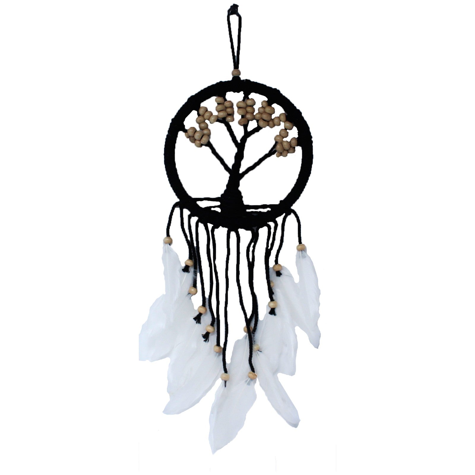 6 x Hand Crafted Boho Style Macrame Tree of Life Dreamcatchers - Medium / Assorted Colours product packaging on clean background from Quintessential Holistic Health Ltd