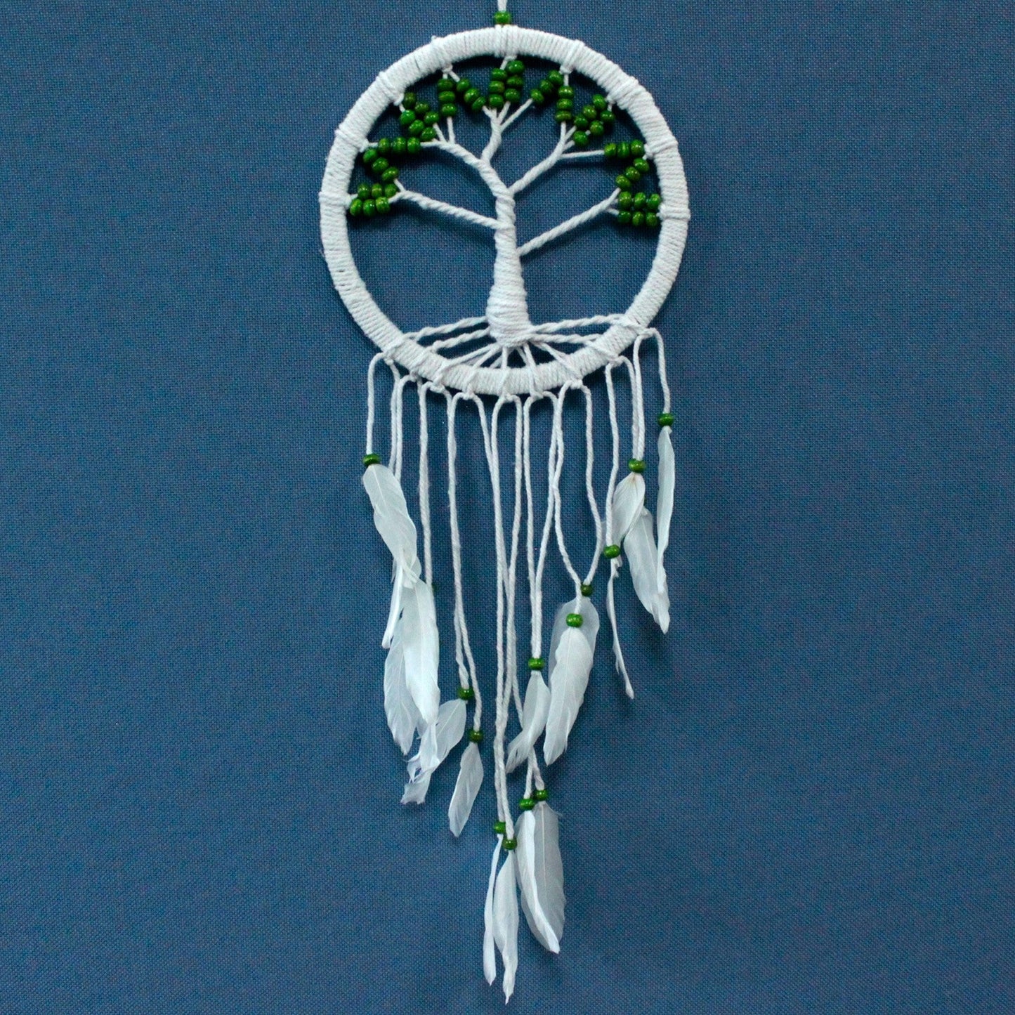 3 x Hand Crafted Boho Style Macrame Tree of Life Dreamcatchers - Large / Assorted Colours product packaging on clean background from Quintessential Holistic Health Ltd