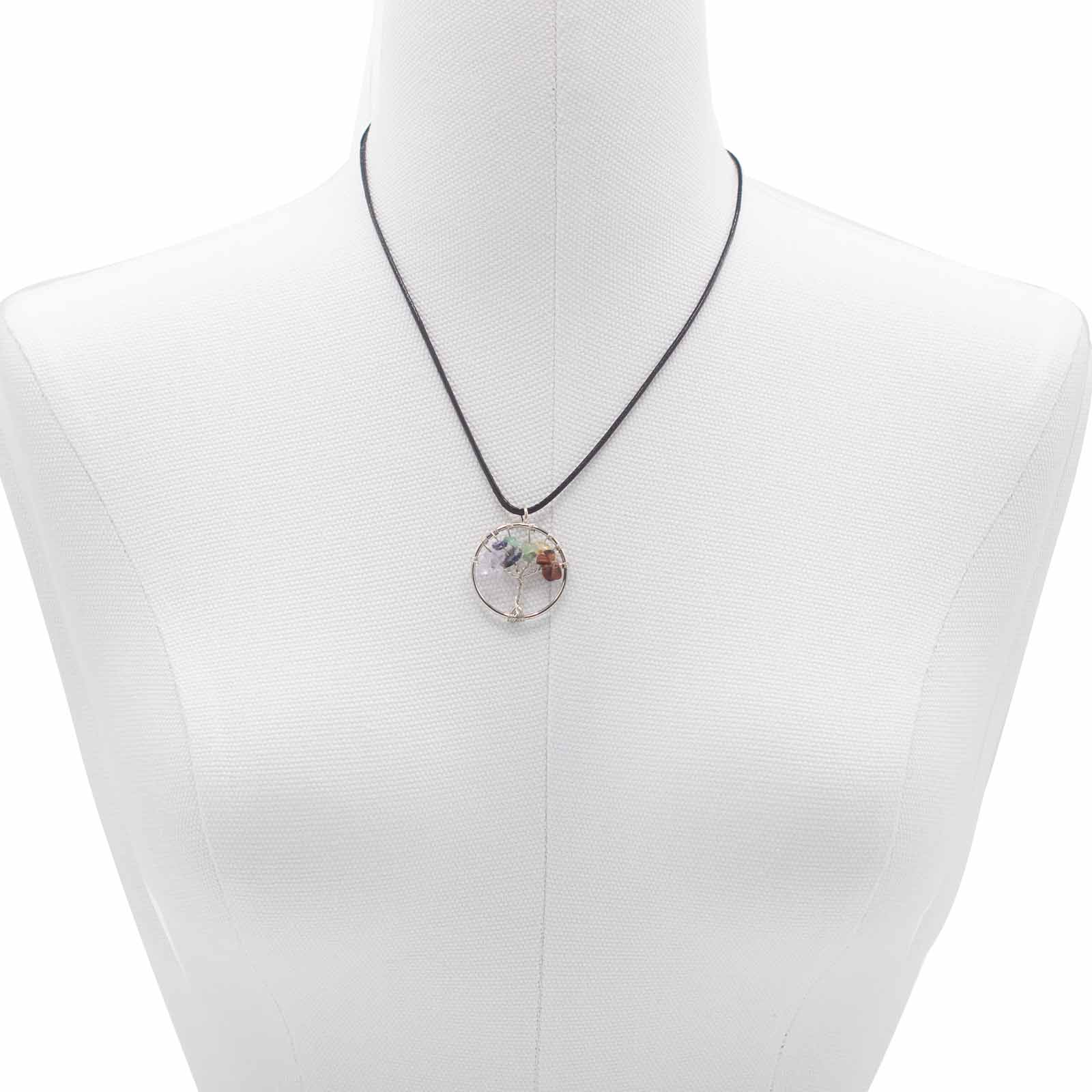 Tree of Life Pendant - Chakra product packaging on clean background from Quintessential Holistic Health Ltd