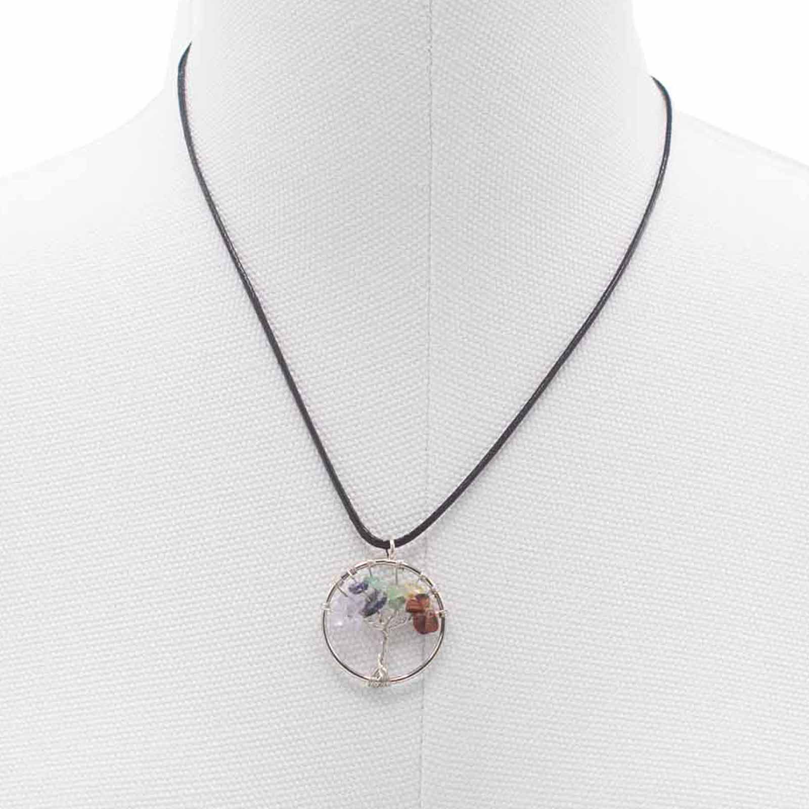 Tree of Life Pendant - Chakra product packaging on clean background from Quintessential Holistic Health Ltd