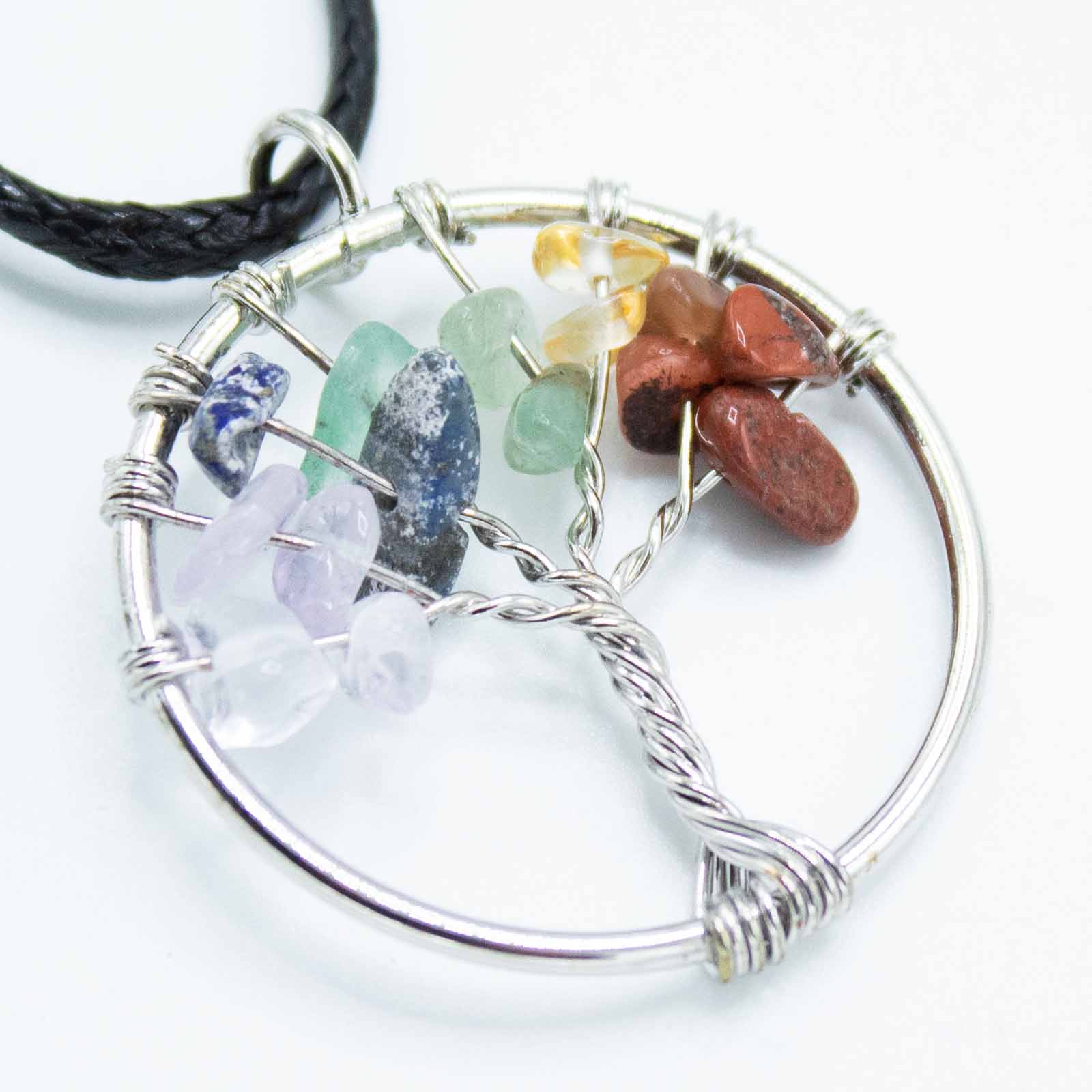 Tree of Life Pendant - Chakra product packaging on clean background from Quintessential Holistic Health Ltd