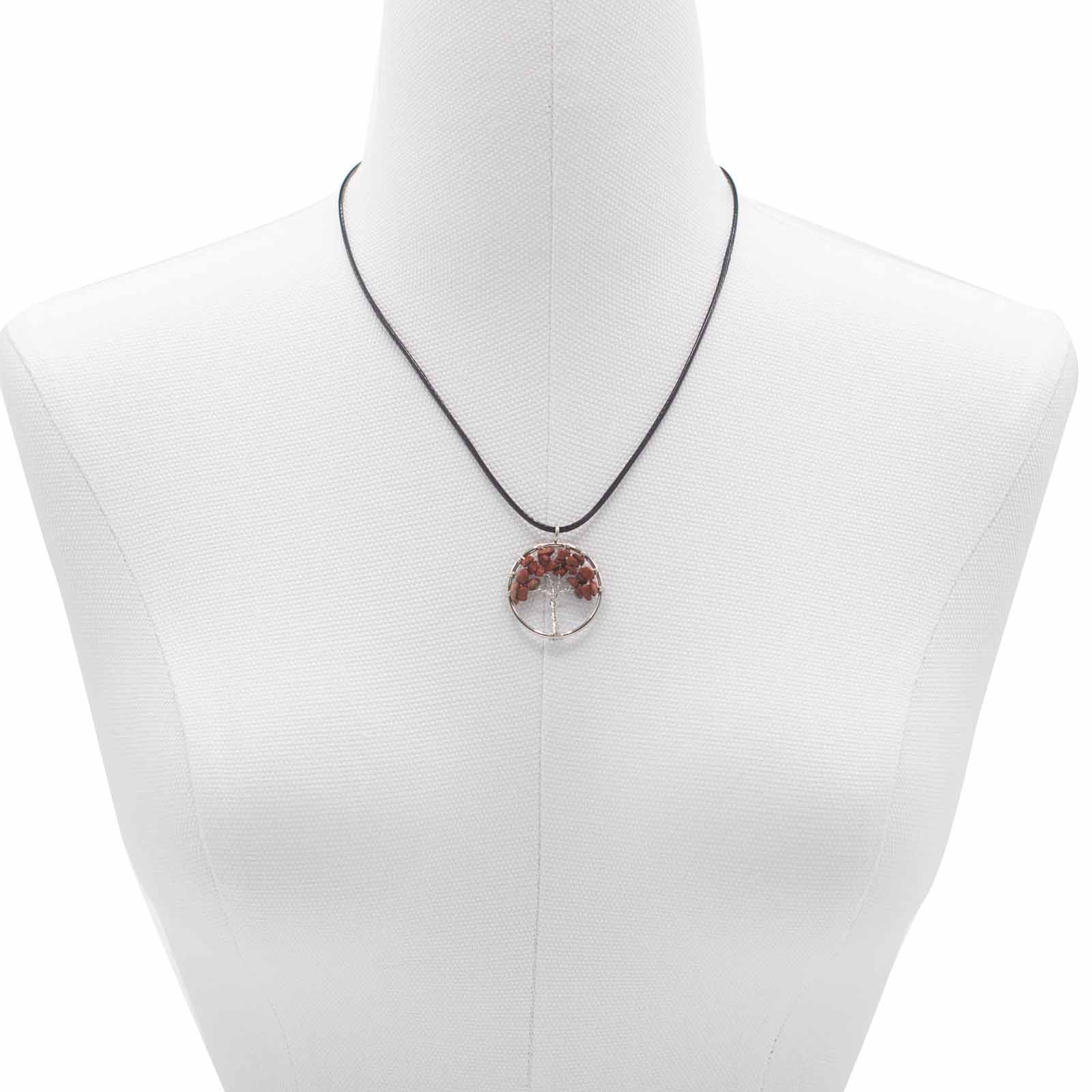 Tree of Life Pendant - Red Jasper product packaging on clean background from Quintessential Holistic Health Ltd