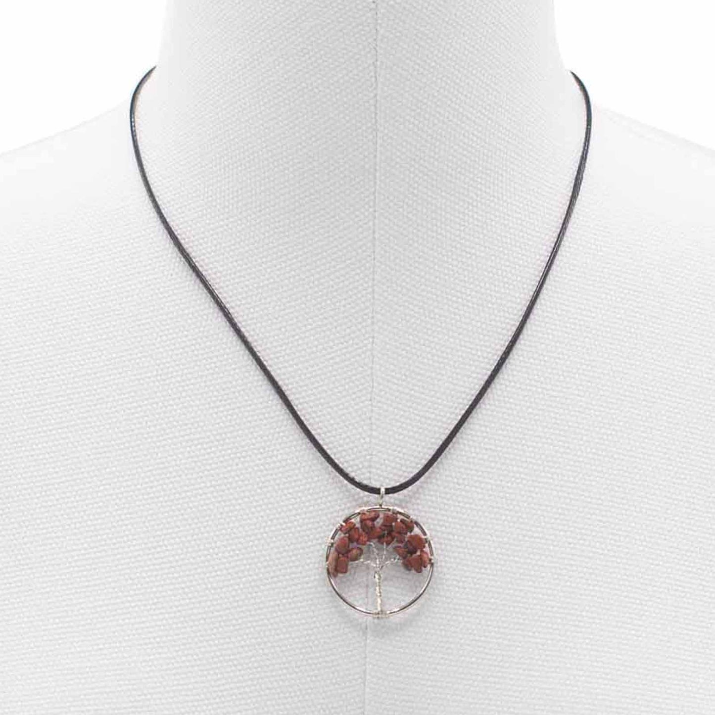Tree of Life Pendant - Red Jasper product packaging on clean background from Quintessential Holistic Health Ltd
