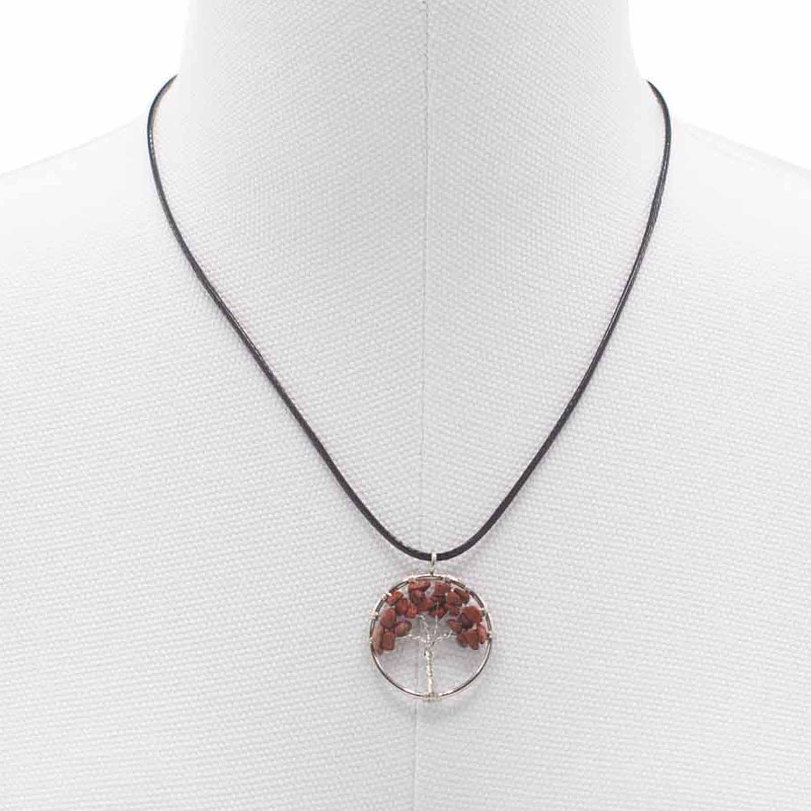 Tree of Life Pendant - Red Jasper product packaging on clean background from Quintessential Holistic Health Ltd