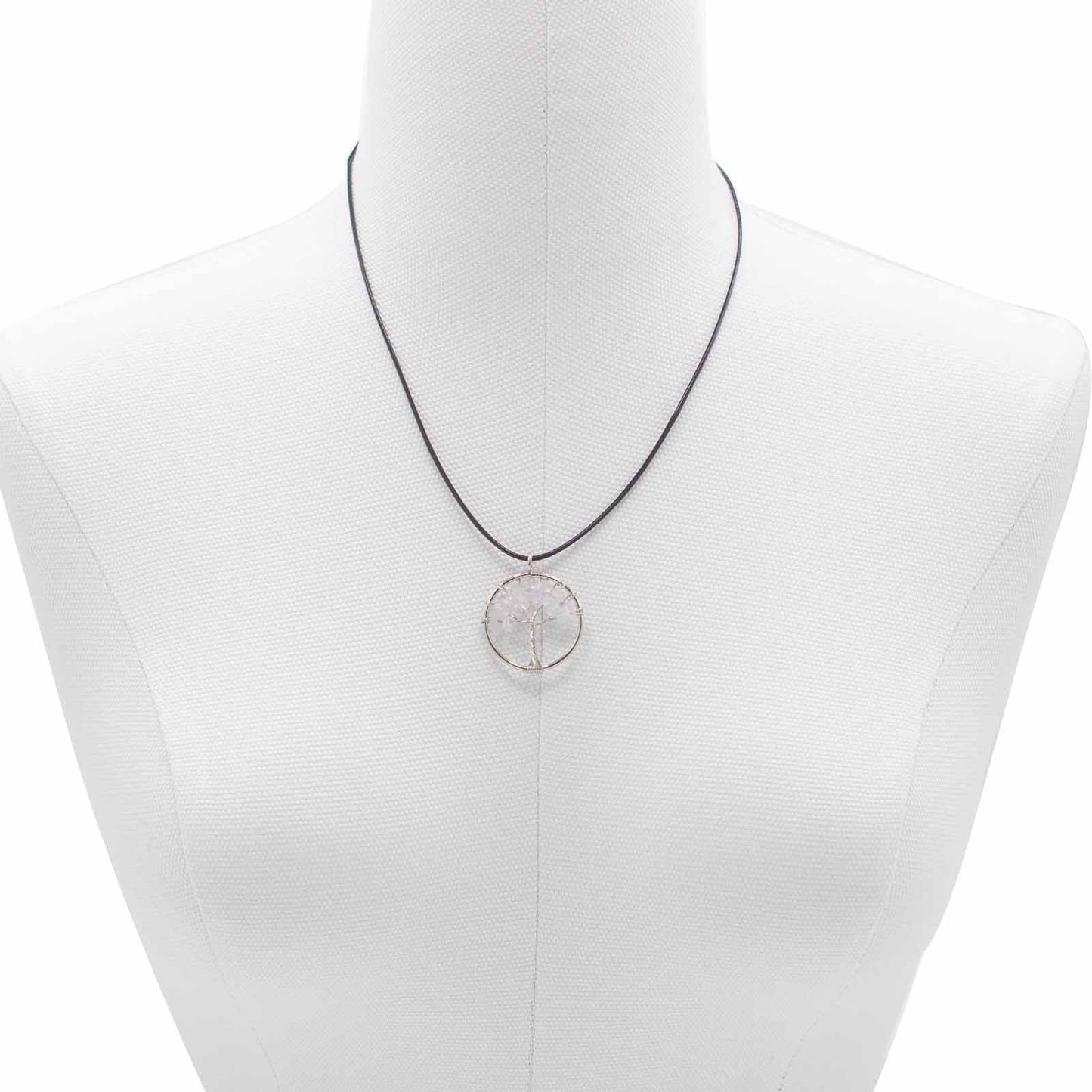 Tree of Life Pendant - Rock Crystal product packaging on clean background from Quintessential Holistic Health Ltd