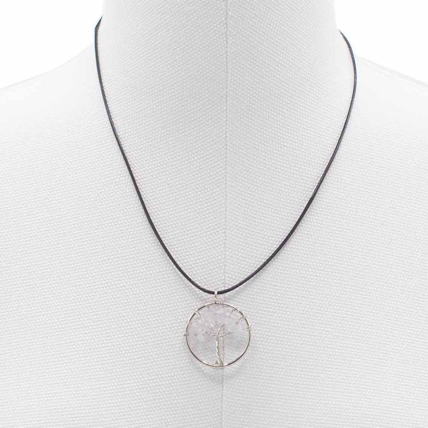 Tree of Life Pendant - Rock Crystal product packaging on clean background from Quintessential Holistic Health Ltd