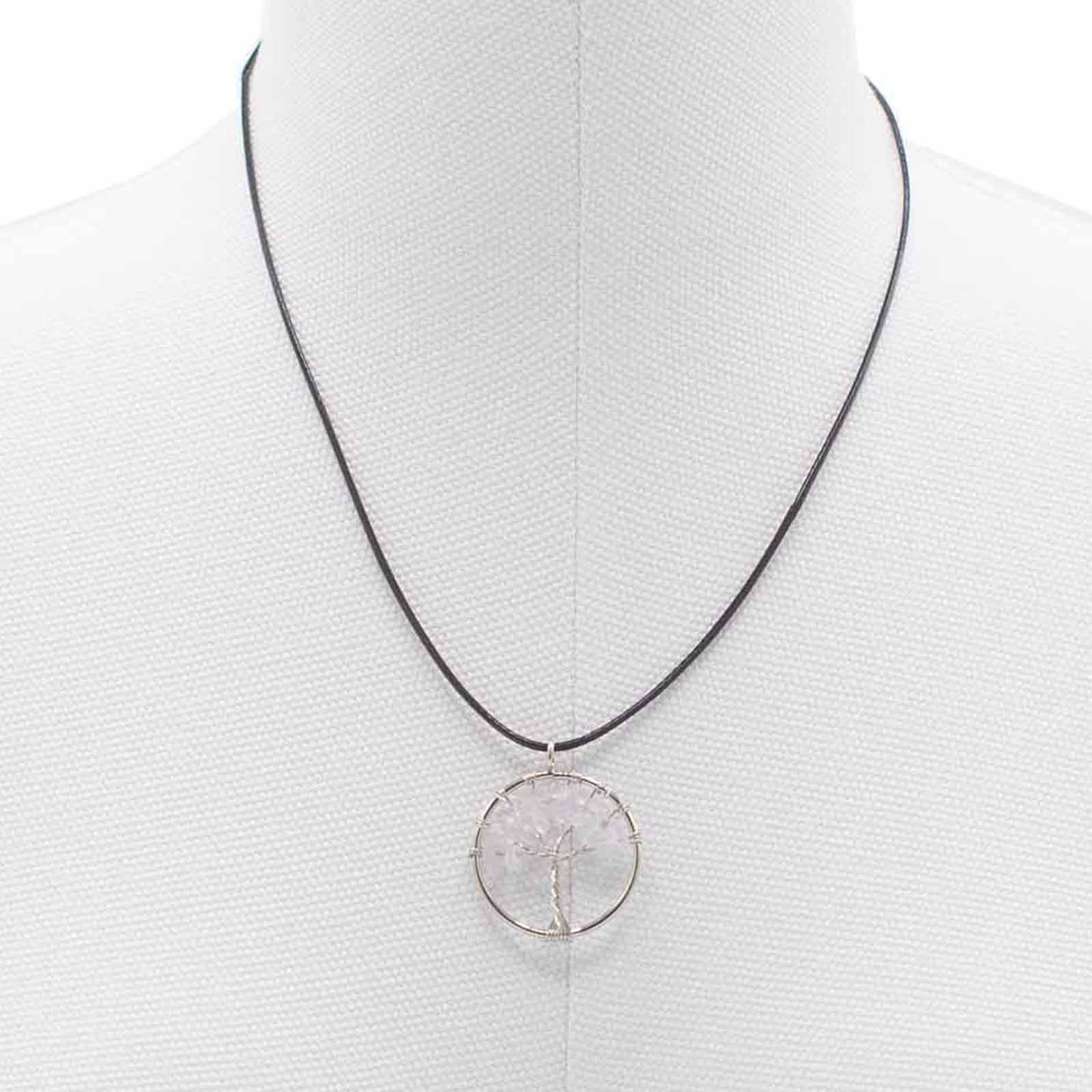 Tree of Life Pendant - Rock Crystal product packaging on clean background from Quintessential Holistic Health Ltd