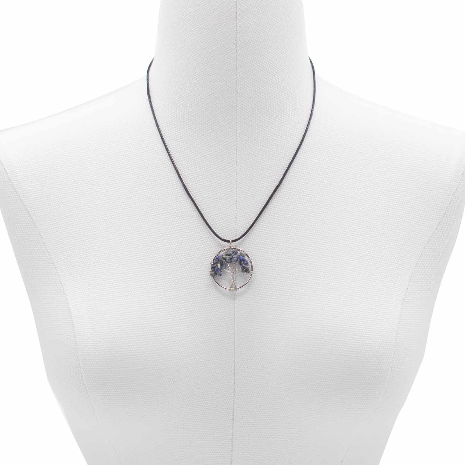 Tree of Life Pendant - Sodalite product packaging on clean background from Quintessential Holistic Health Ltd