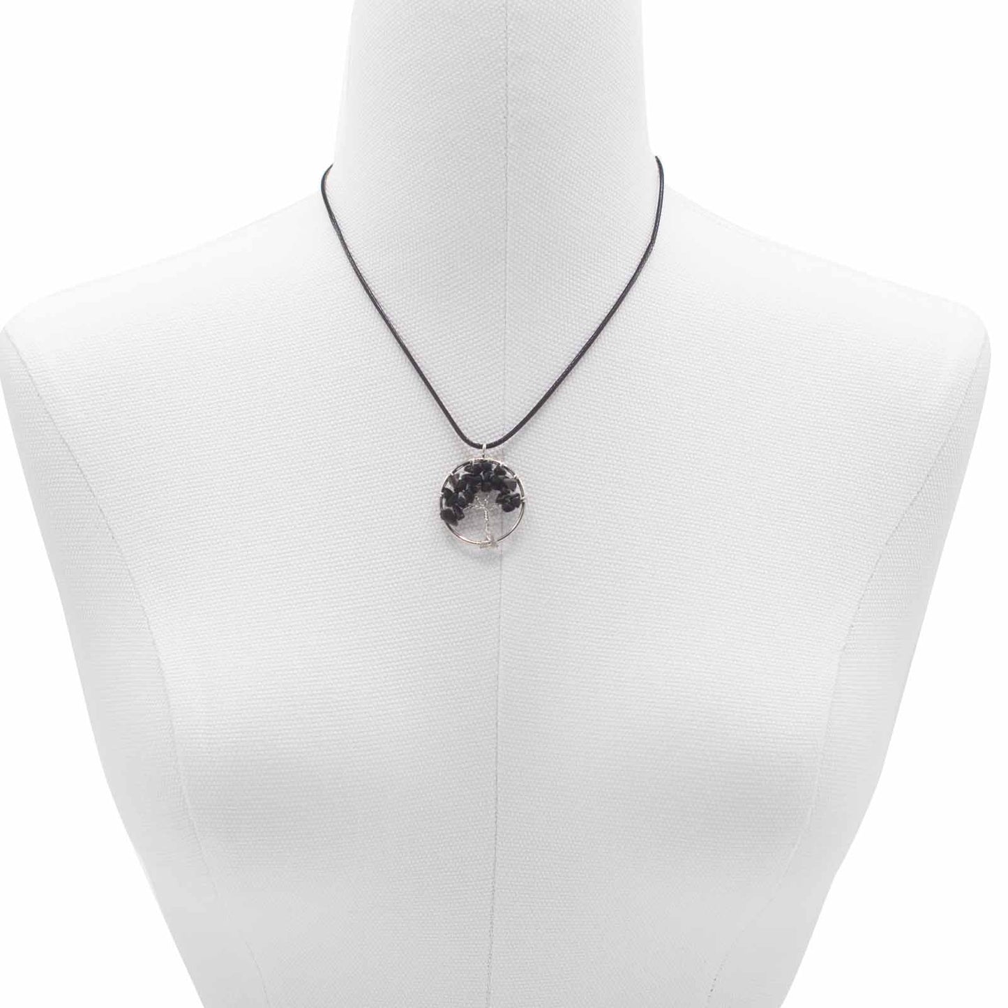 Tree of Life Pendant - Black Agate product packaging on clean background from Quintessential Holistic Health Ltd