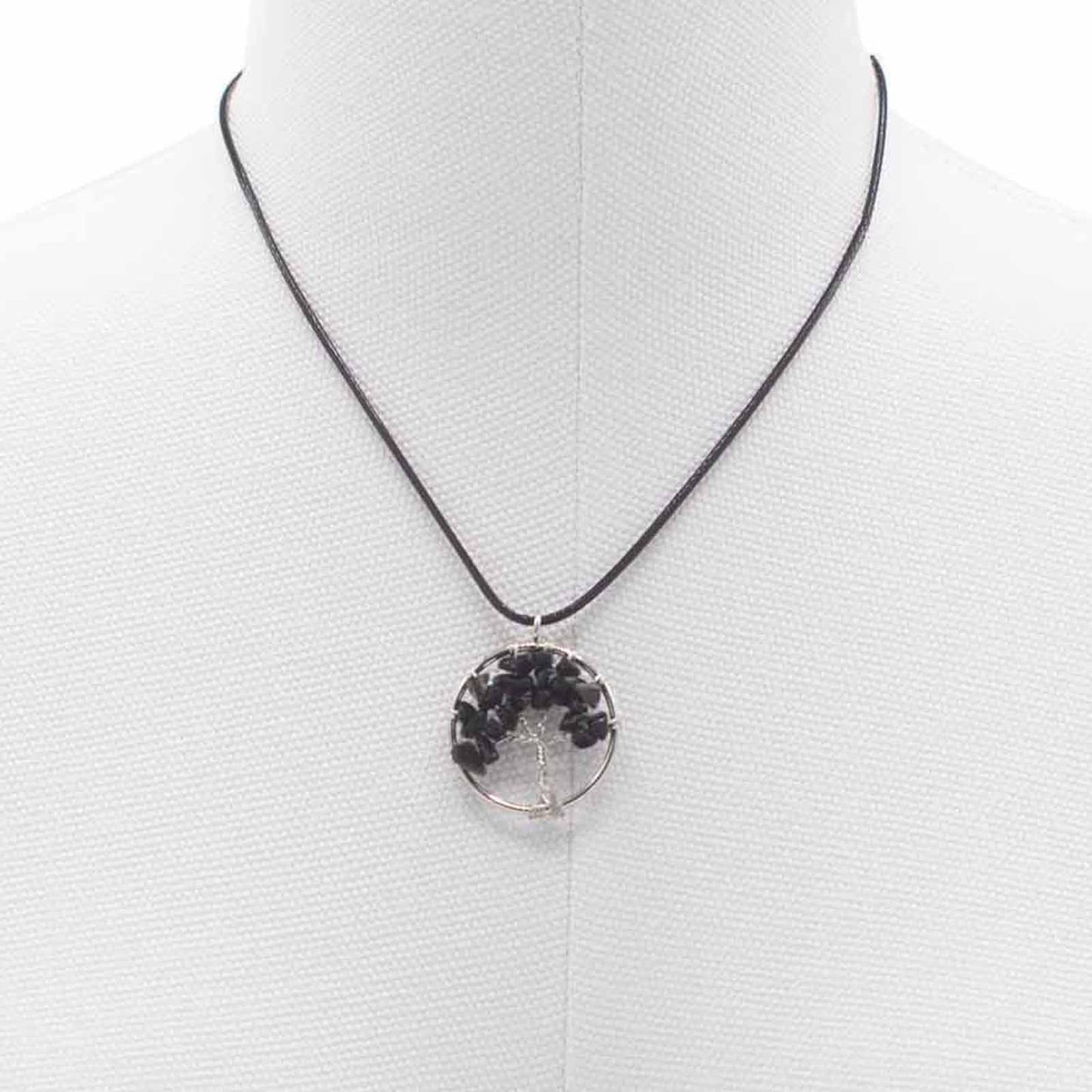 Tree of Life Pendant - Black Agate product packaging on clean background from Quintessential Holistic Health Ltd