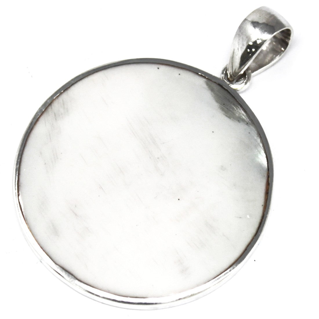 Silver Pendant - 30mm / Tree of Life / Mother of Pearl product packaging on clean background from Quintessential Holistic Health Ltd