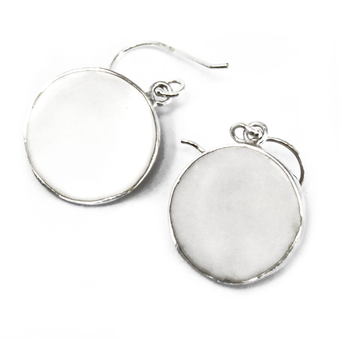 Silver Earrings - 15mm / Tree of Life / Mother of Pearl product packaging on clean background from Quintessential Holistic Health Ltd