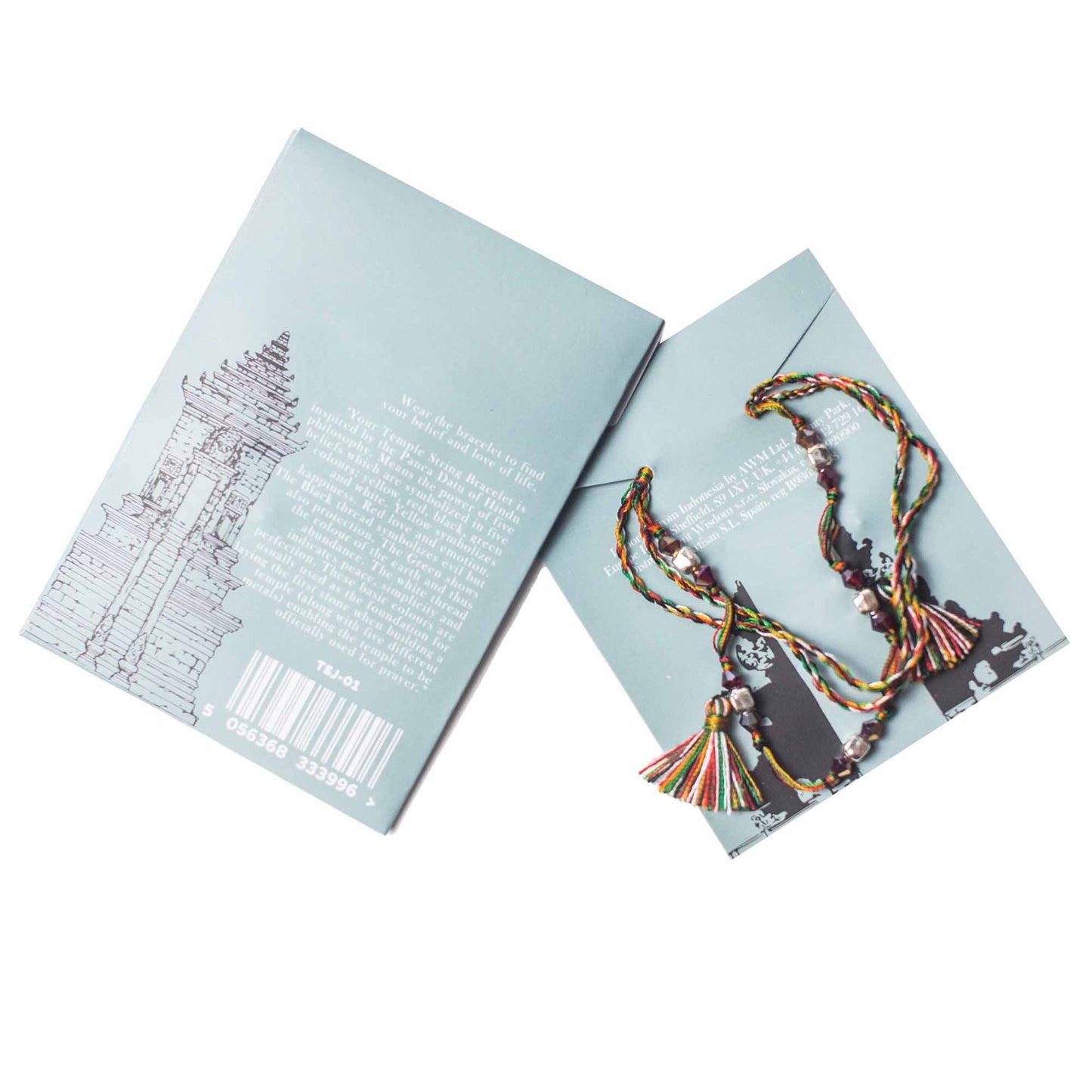 Handcrafted Temple String Bracelet - Power of Belief product packaging on clean background from Quintessential Holistic Health Ltd