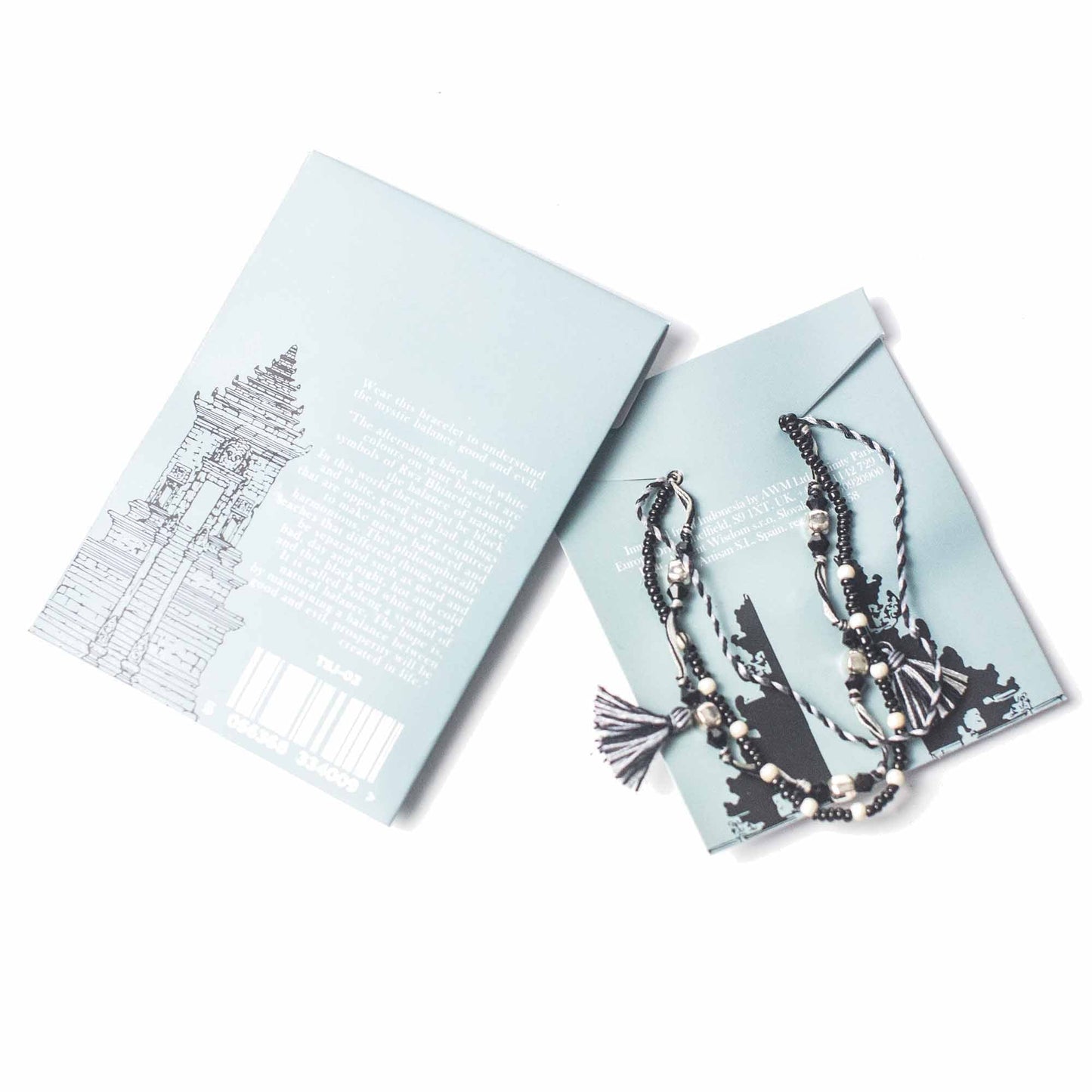 Handcrafted Temple String Bracelet - Balance of Nature product packaging on clean background from Quintessential Holistic Health Ltd