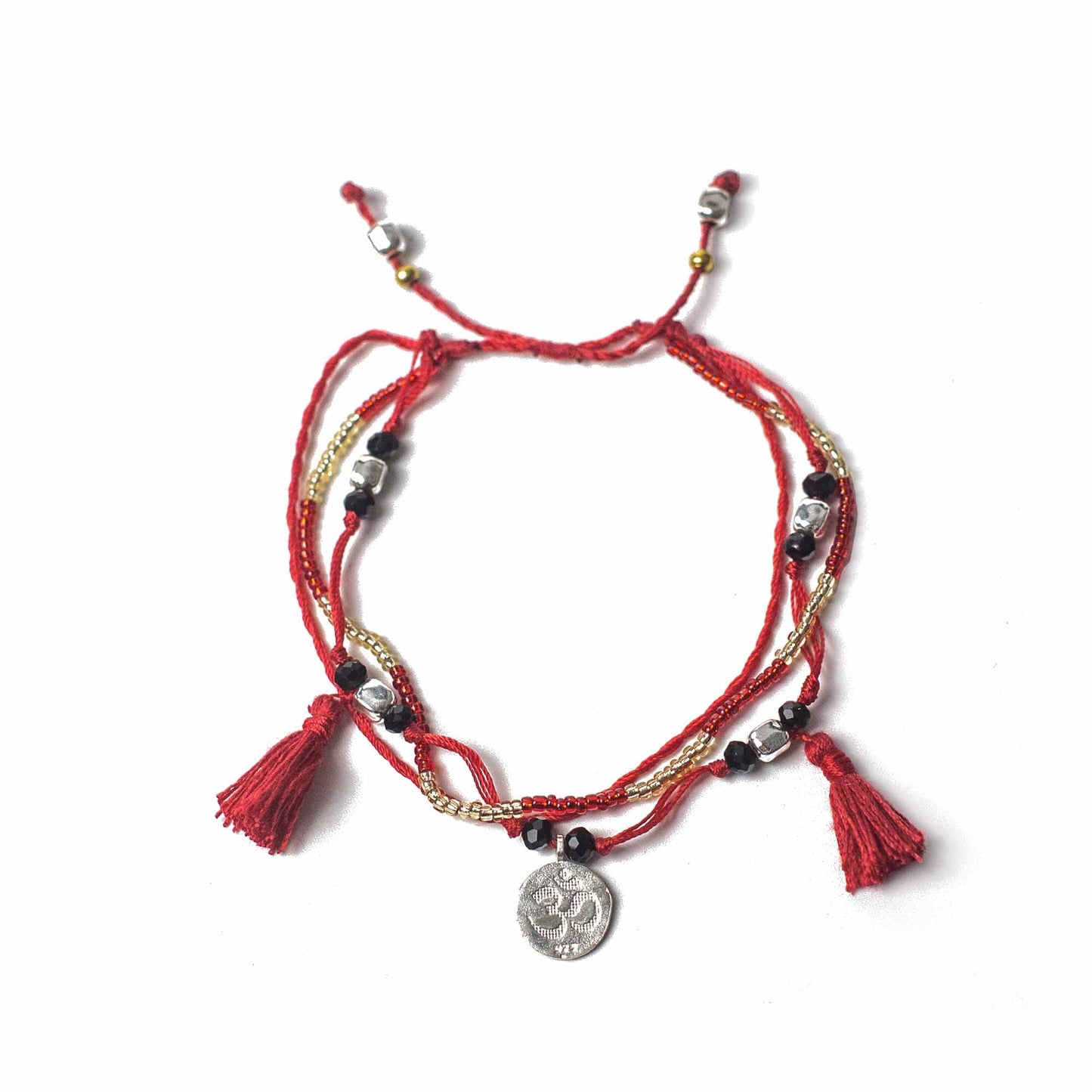 Handcrafted Temple String Bracelet - Endless Wisdom product packaging on clean background from Quintessential Holistic Health Ltd