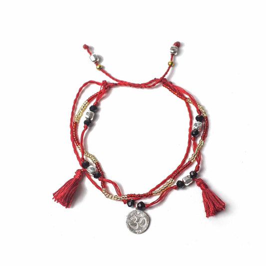 Handcrafted Temple String Bracelet - Endless Wisdom product packaging on clean background from Quintessential Holistic Health Ltd