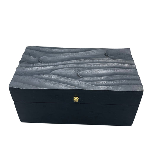 Vintage Deco Multi Purpose Box - Black Swirls - main product image from Quintessential Holistic Health Ltd UK