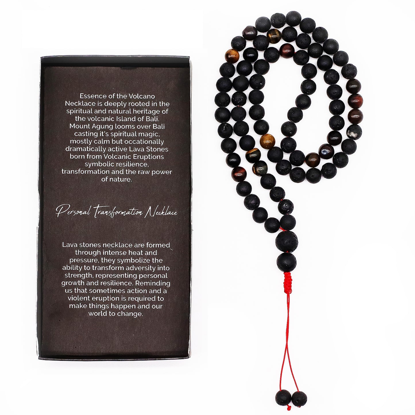 Handmade Essence of the Volcano Necklace - Personal Transformation
