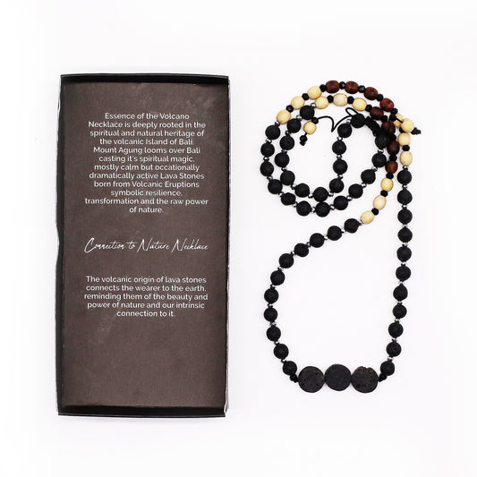 Handmade Essence of the Volcano Necklace - Connection to Nature