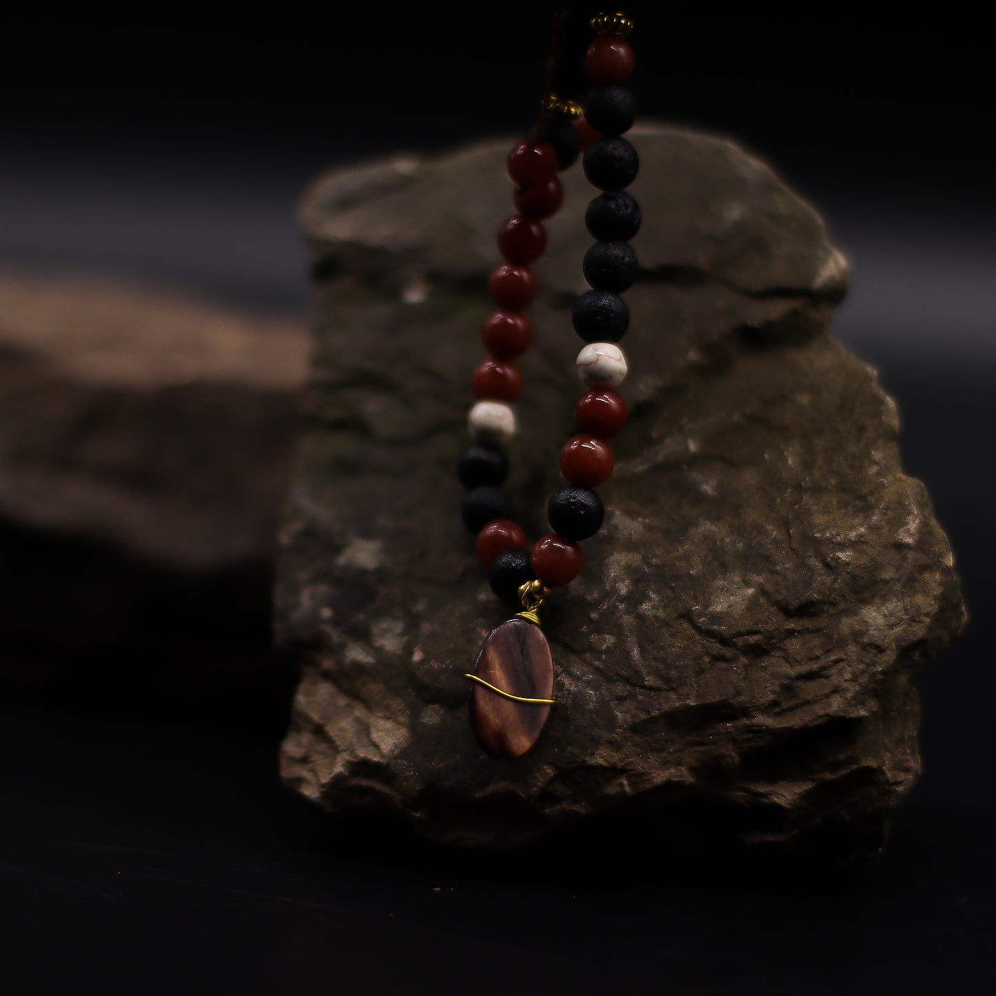 Handmade Essence of the Volcano Necklace - Protection