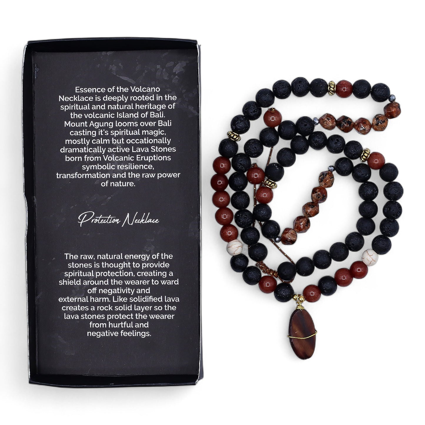 Handmade Essence of the Volcano Necklace - Protection