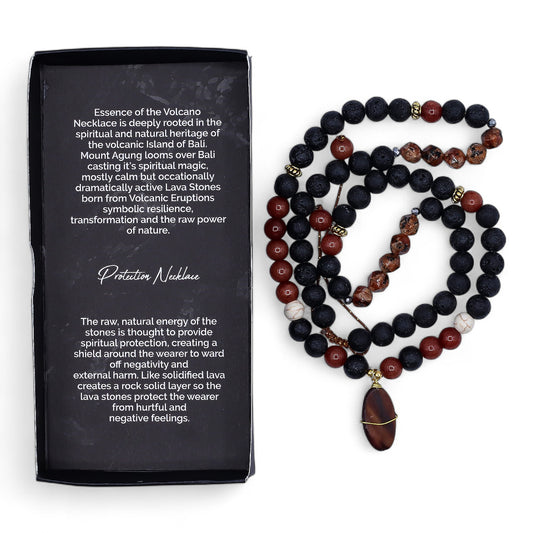 Handmade Essence of the Volcano Necklace - Protection