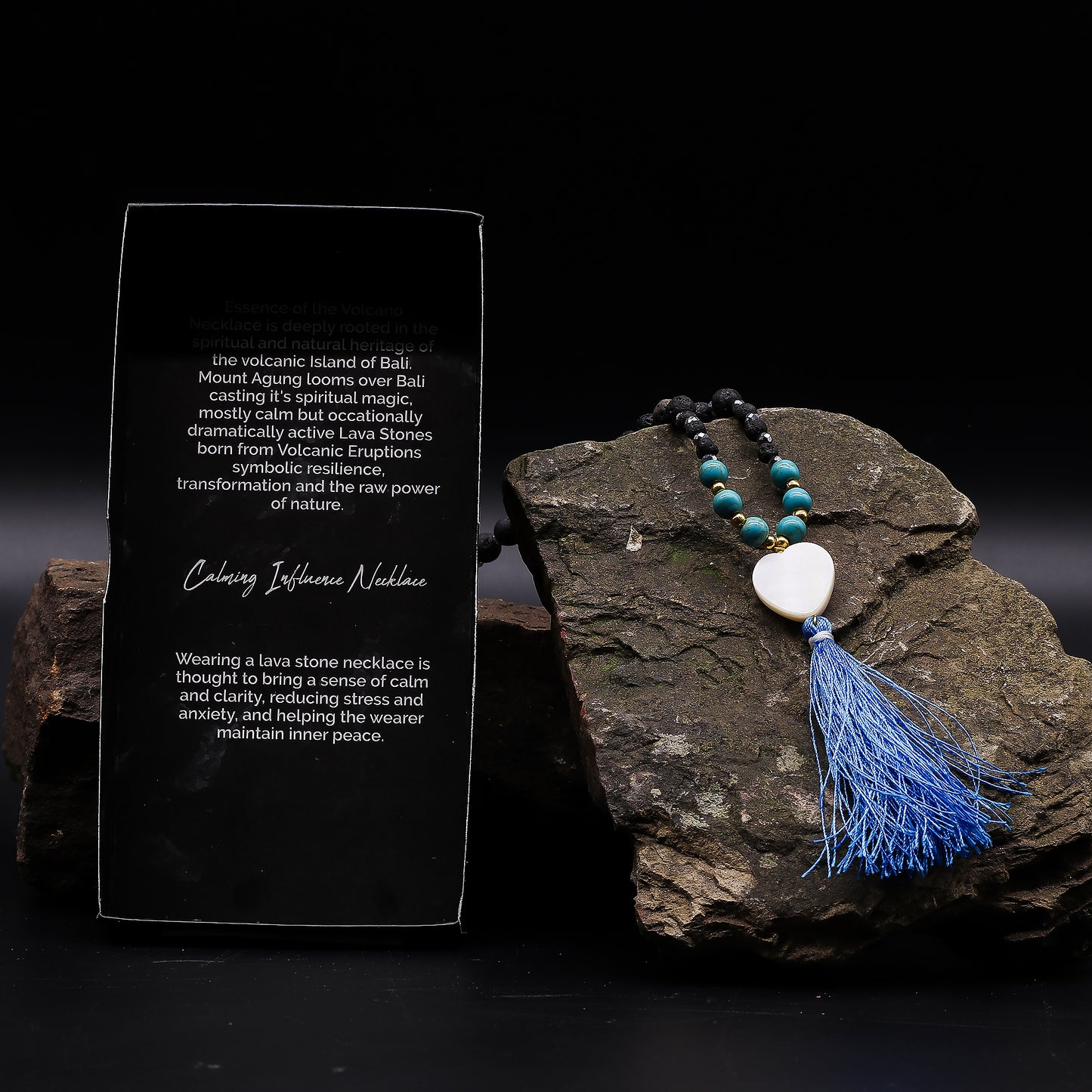 Handmade Essence of the Volcano Necklace - Calming Influence