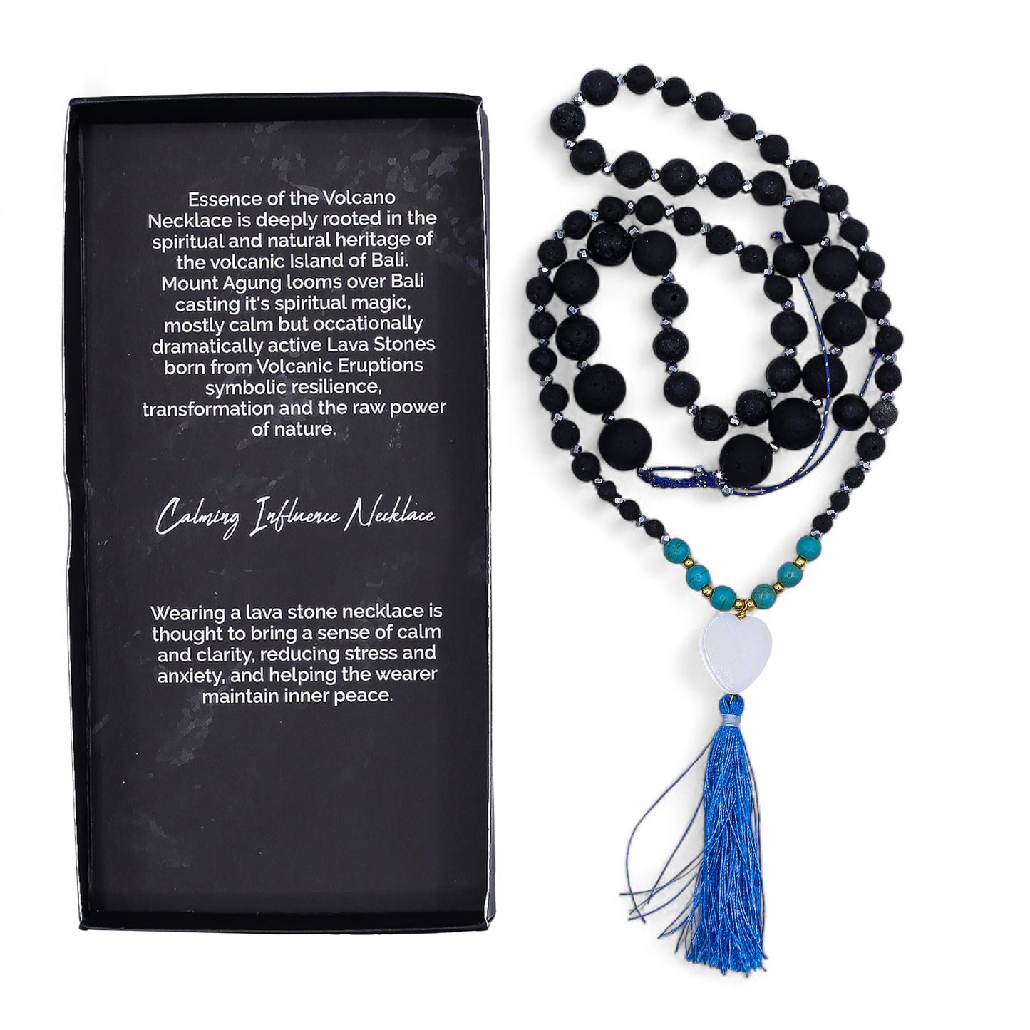 Handmade Essence of the Volcano Necklace - Calming Influence